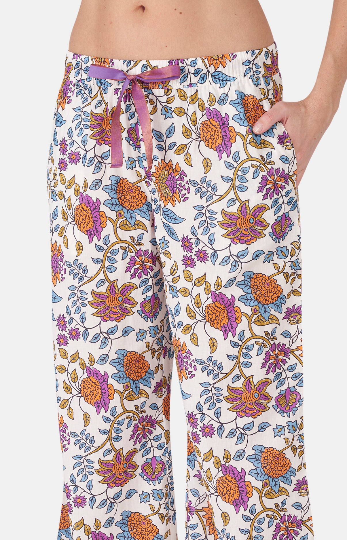 arthur-indie-bas-pyjama-femme-multicolore-m-voile-coton image 2
