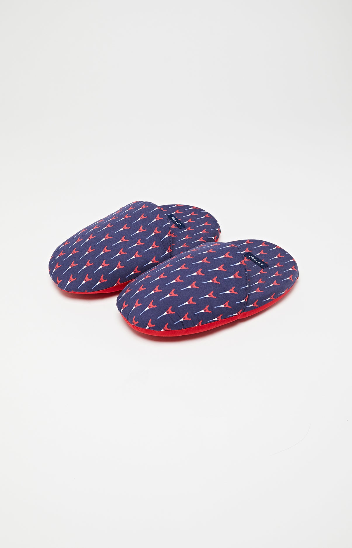 arthur-bob-eiffel-pantoufles-homme-marine-mousse-confort image 1