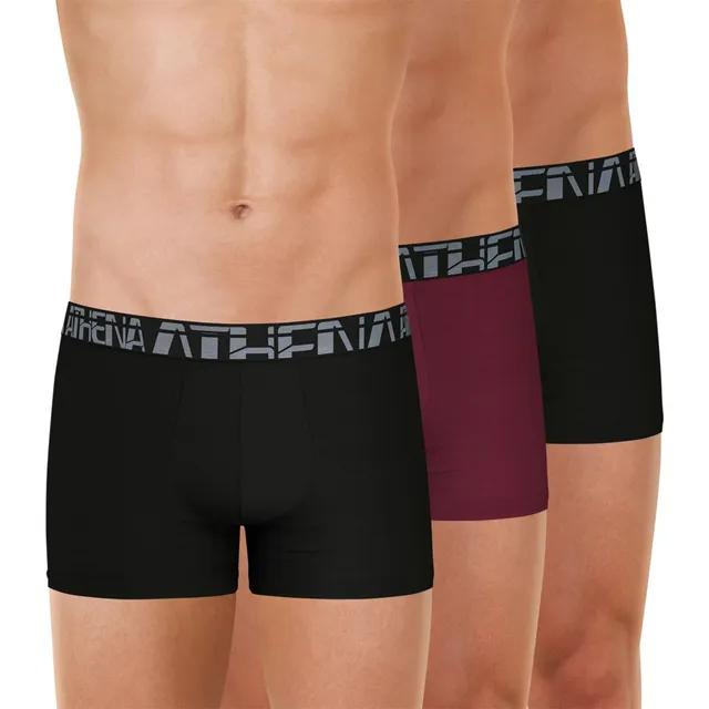 athena-720-stretch-micro-boxer-homme-x3-noir-taille-m image 1