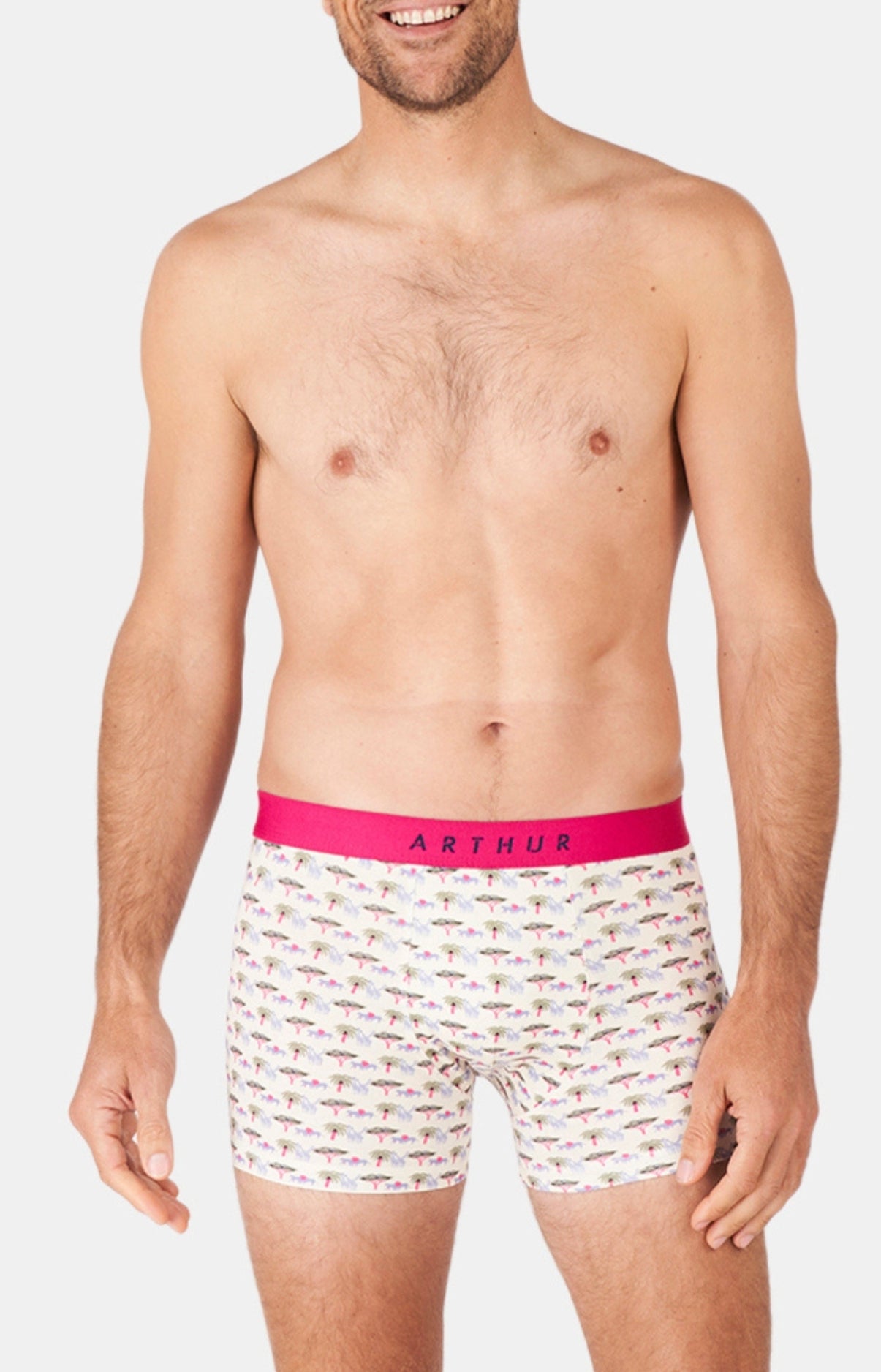 arthur-comment-savane-boxer-homme-multicolore-m-coton-bio image 1