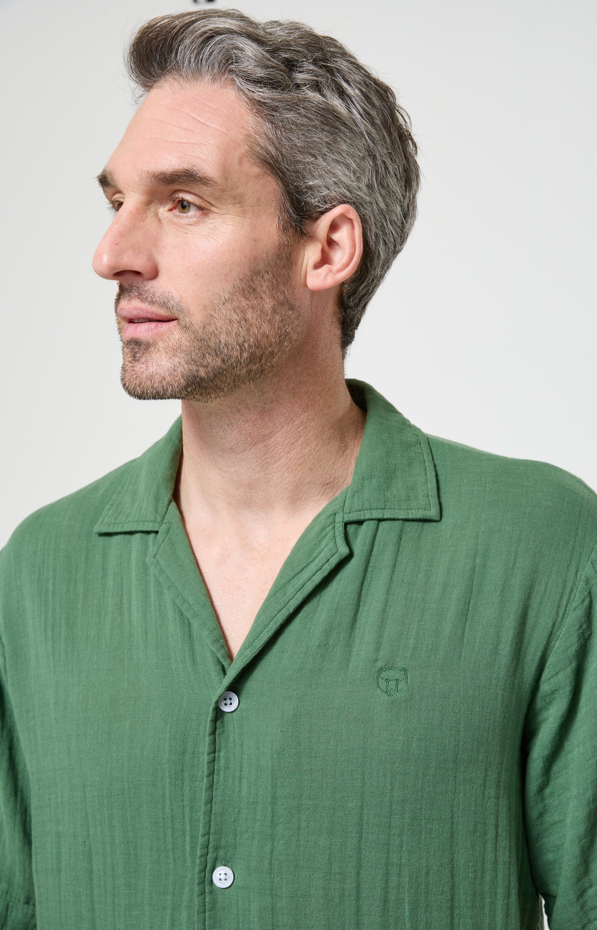 arthur-bob-pyjama-boutonn-gaze-coton-mousse-homme image 2