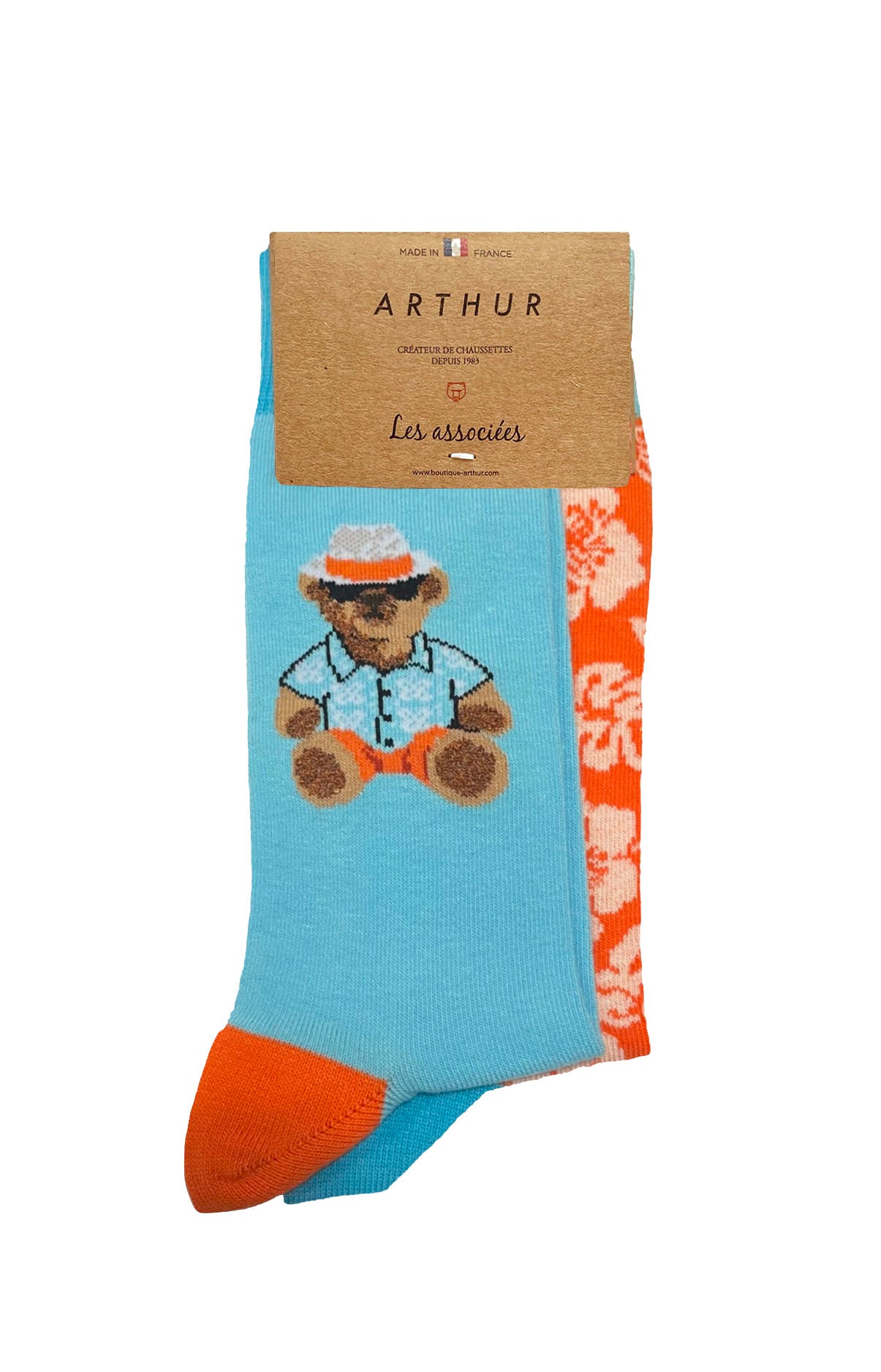 arthur-teddy-chaussettes-multicolore-40-46-france image 1