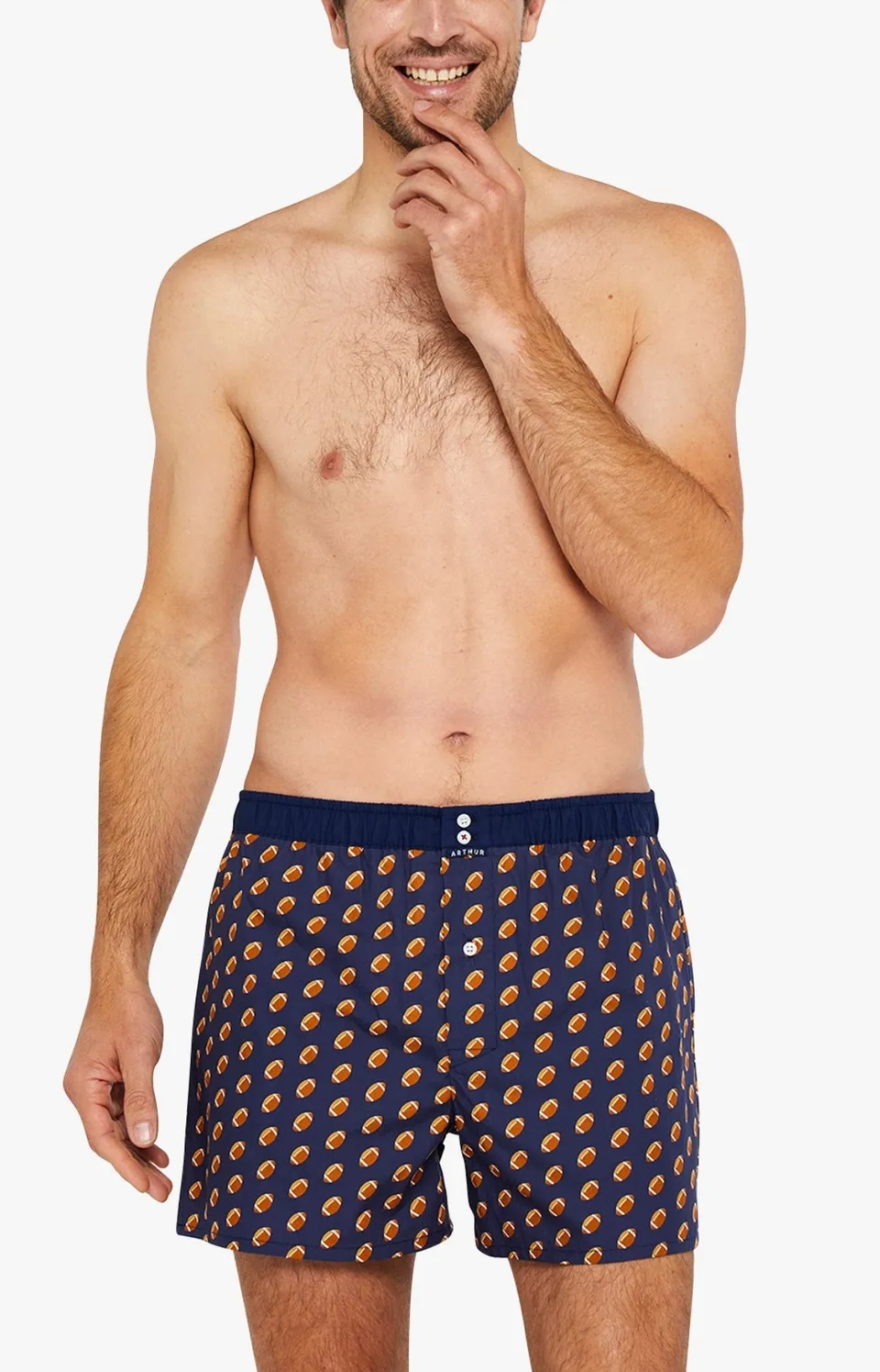 arthur-le-club-n-1080-cale-on-marine-coton-bio-homme image 1