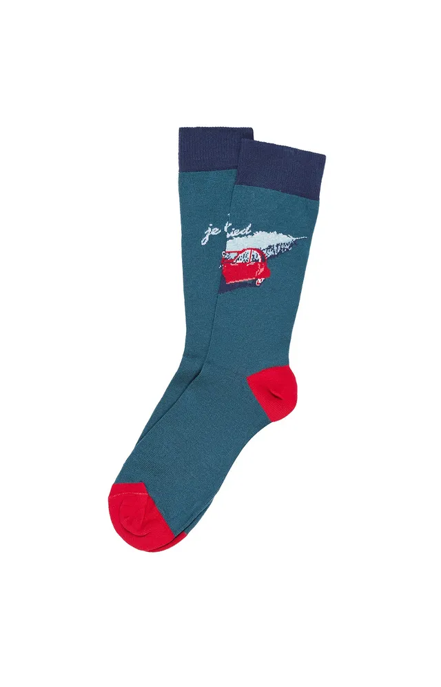 arthur-bob-2cv-chaussettes-homme-sapin-coton-bio-40-46 image 1