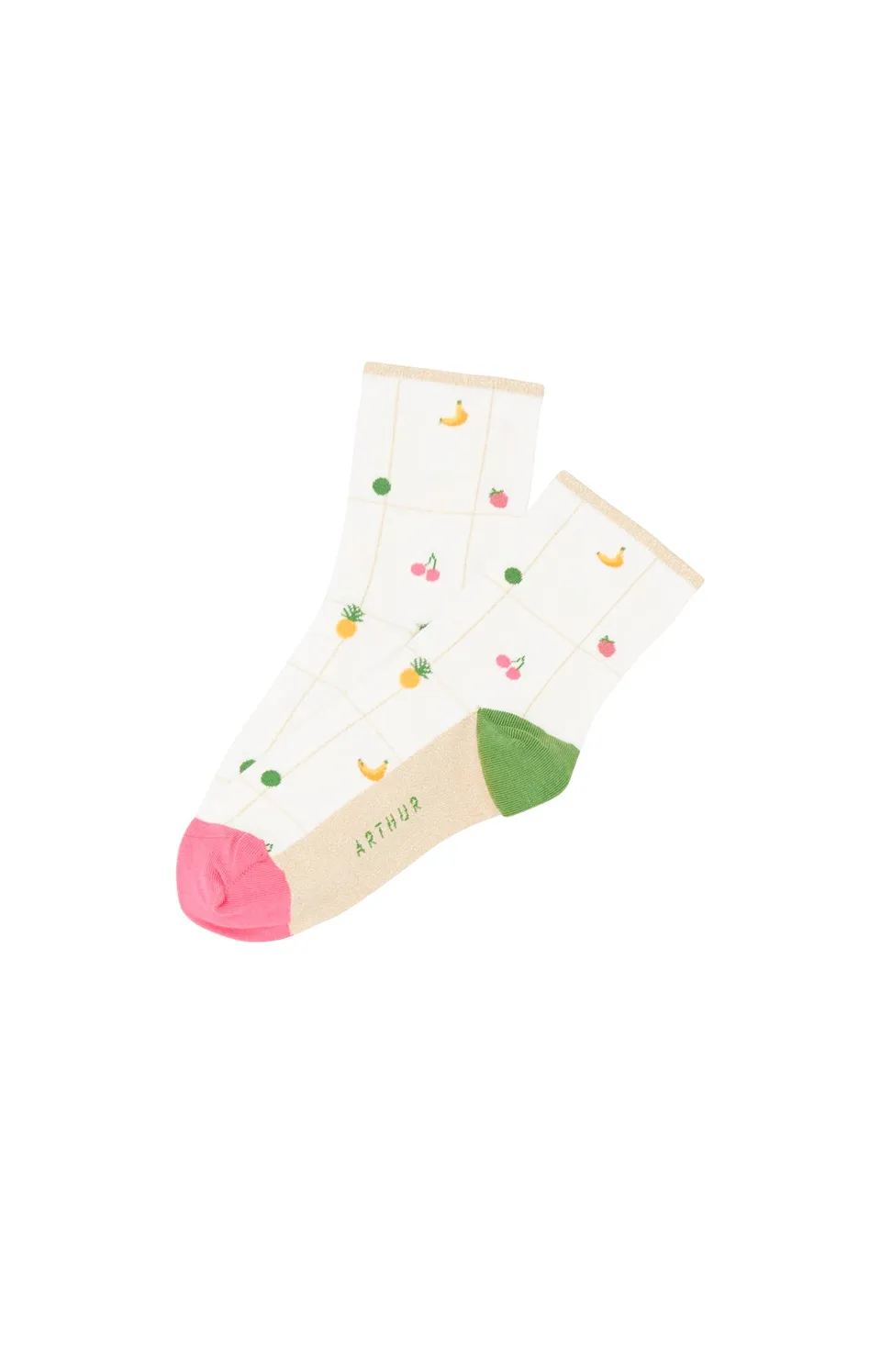 arthur-bob-vitamines-chaussettes-femme-ivoire-coton image 1