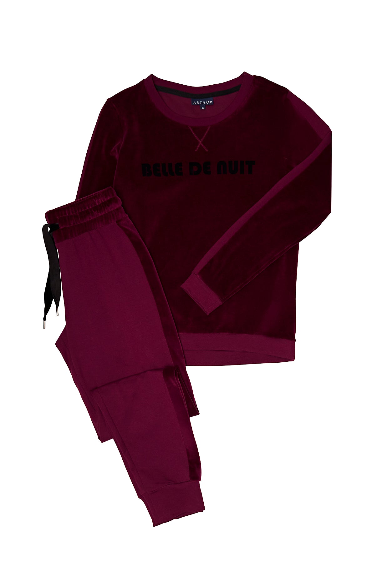 arthur-bob-belle-de-nuit-pyjama-femme-violet-coton-m image 3