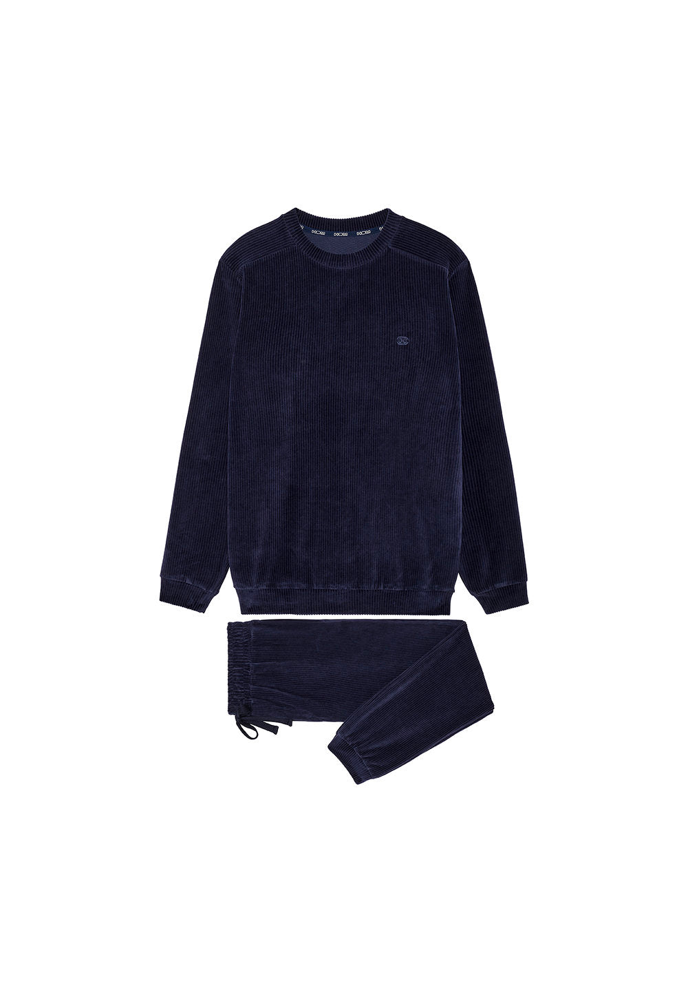 hom-ronnie-surv-tement-homme-bleu-marine-velours image 1
