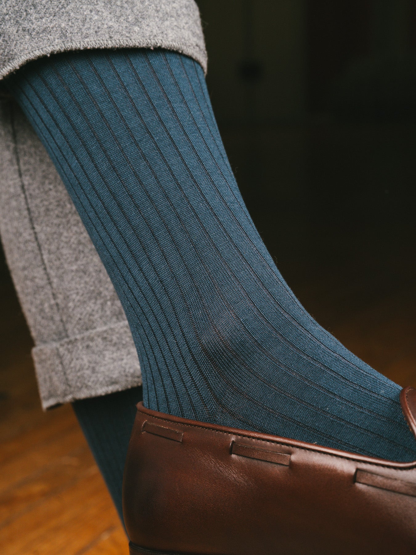 p-trone-chaussettes-c-tel-es-mi-bas-homme-fil-d-cosse-noir image 5