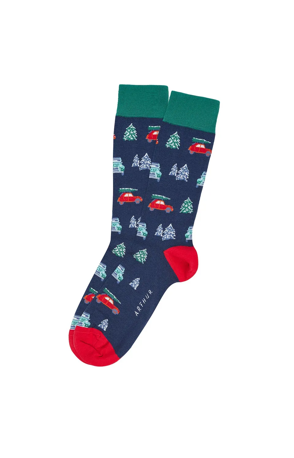 arthur-bob-2cv-chaussettes-homme-marine-40-46-coton-bio image 1