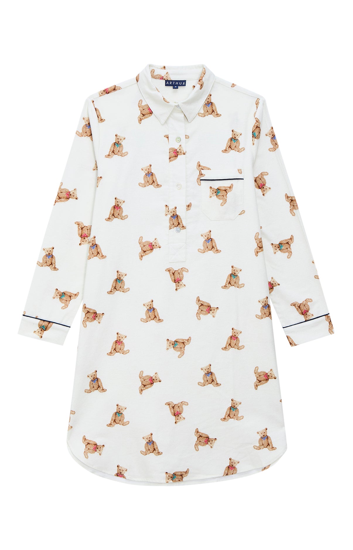 arthur-old-teddy-chemise-de-nuit-pilou-ivoire image 3
