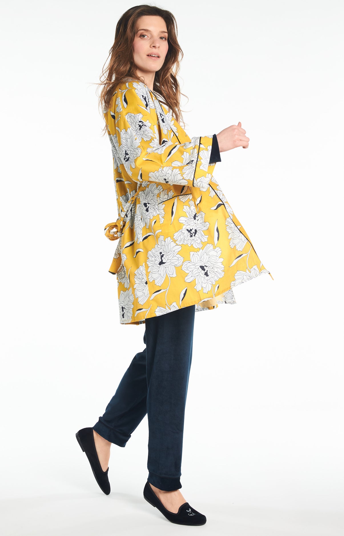 arthur-bob-simone-kimono-femme-jaune-coton-taille-3 image 4
