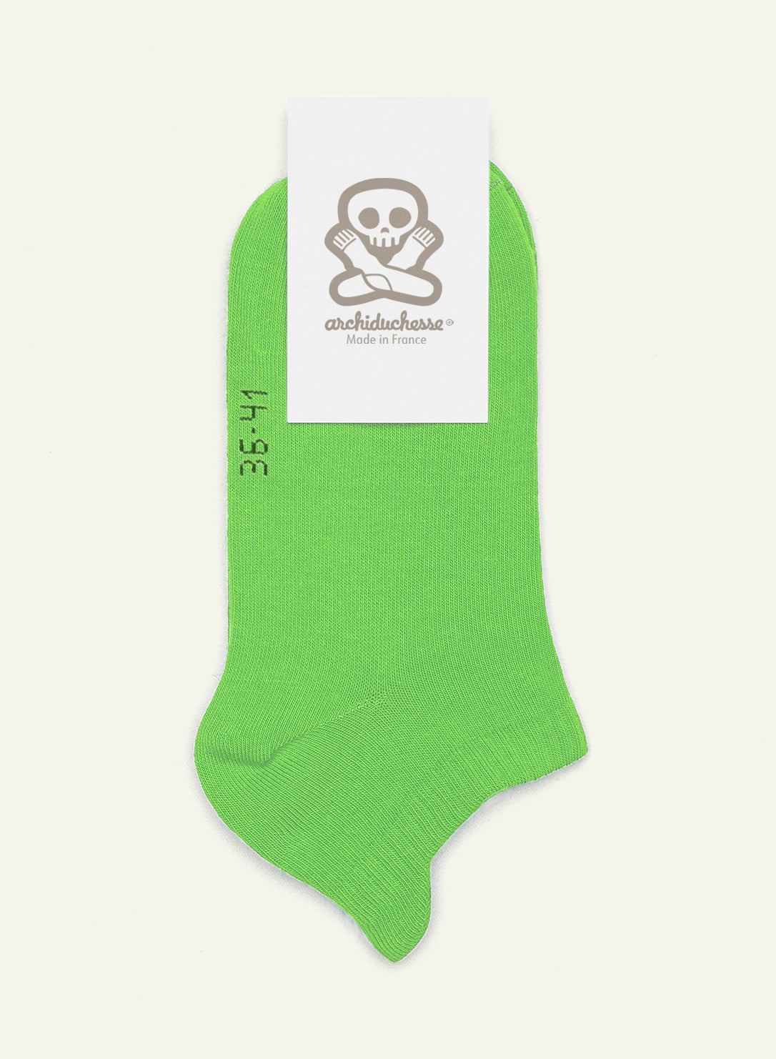archiduchesse-socquette-vert-pomme-socquettes-coton-basses image 5