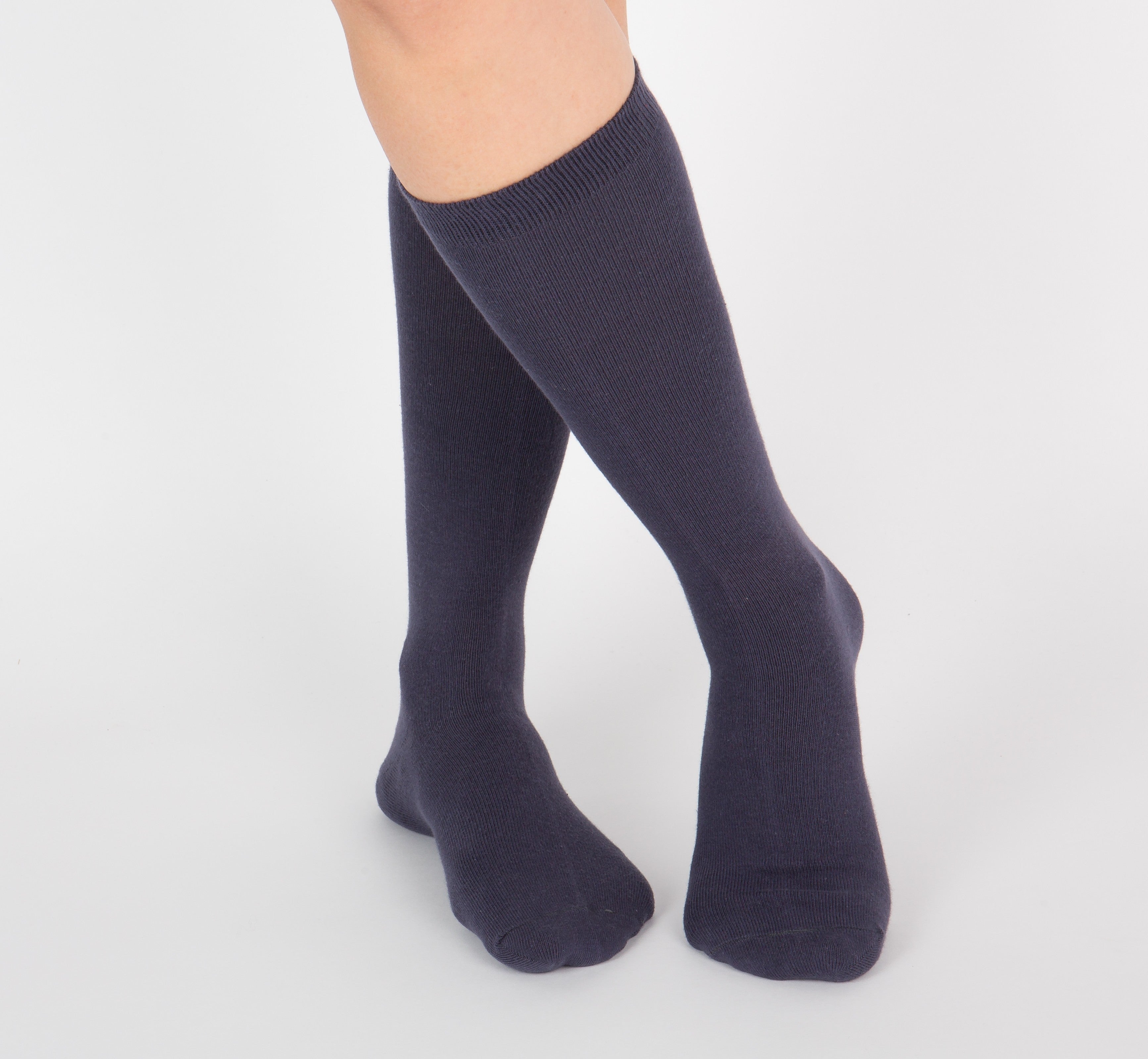 archiduchesse-de-ville-bleu-marine-chaussettes-mi-hautes-coton image 6