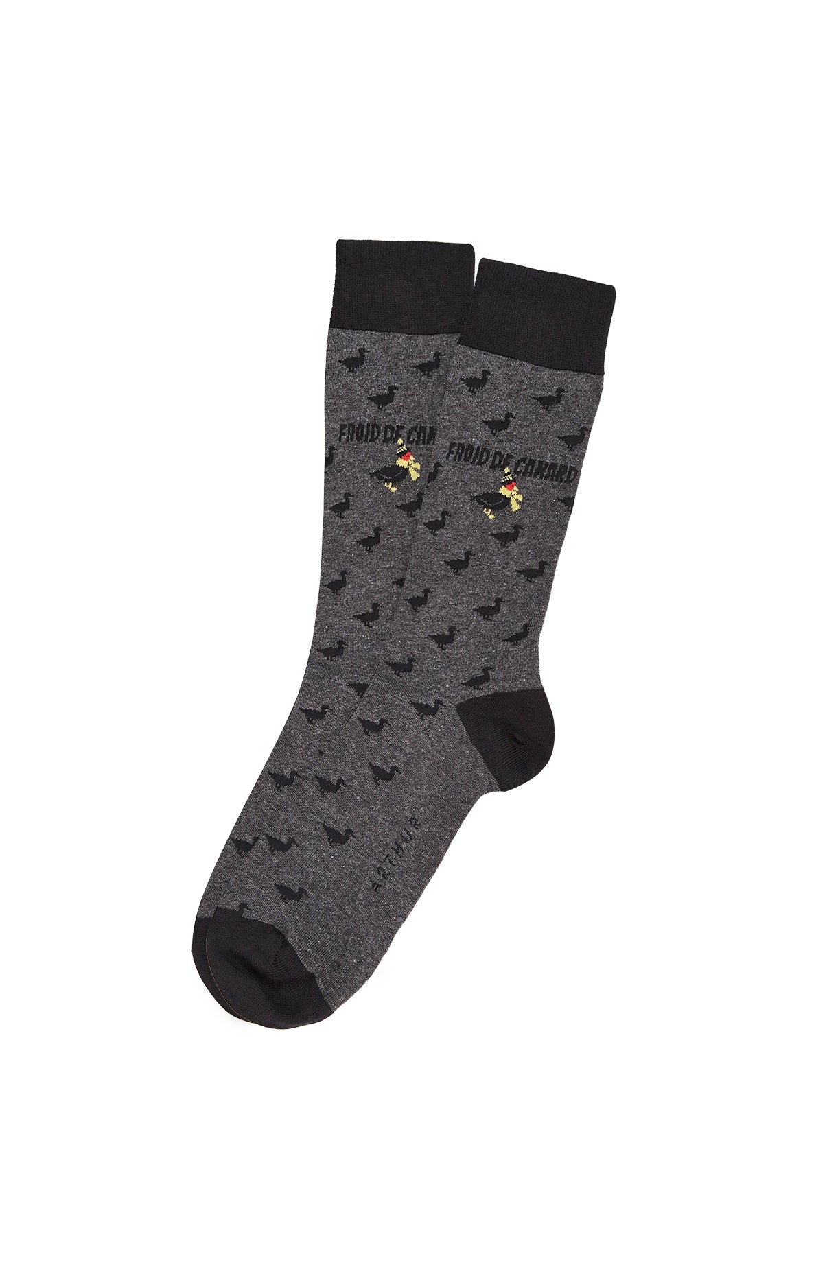 arthur-bob-colvert-chaussettes-homme-gris-coton-bio image 1