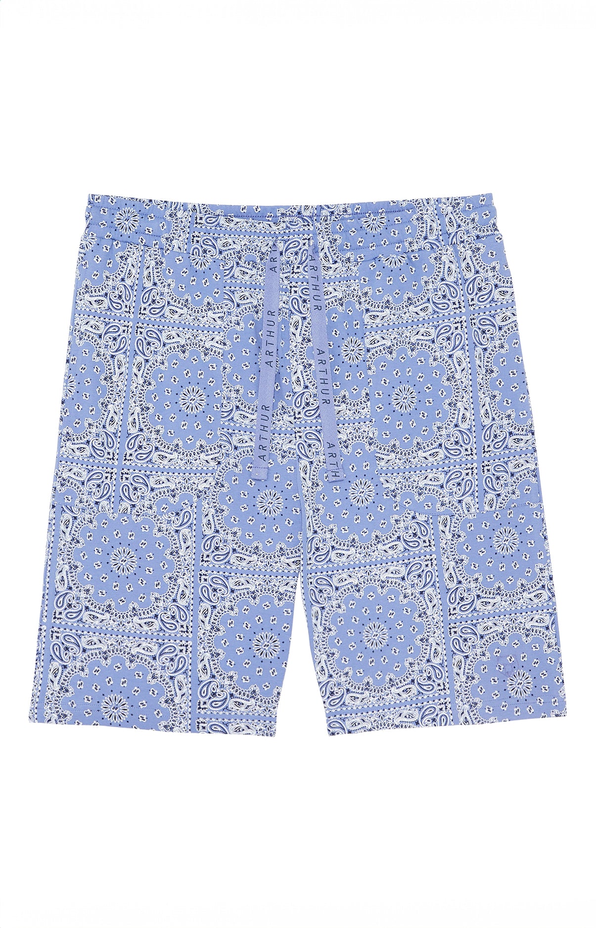 arthur-bob-short-bandana-azur-coton-bio-homme image 3