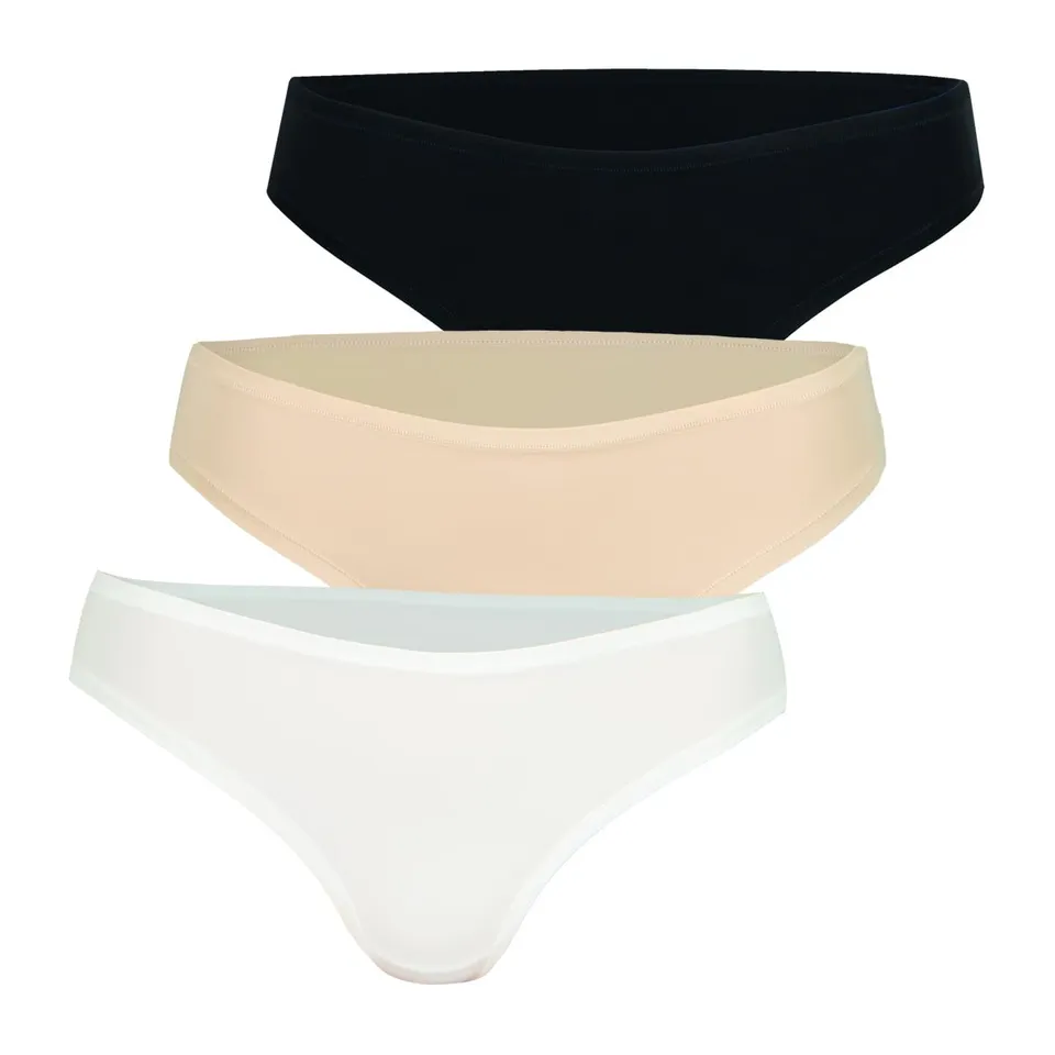 athena-ecopack-lot-3-slips-micro-femme-taille-s-blanc-skin-noir image 1