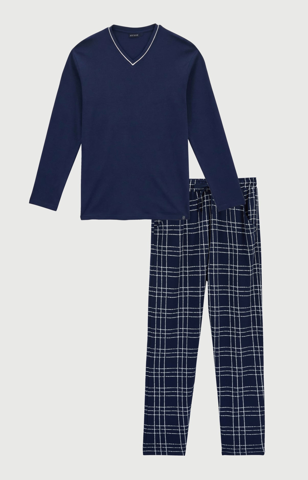 arthur-bob-lewis-tradi-pyjama-homme-marine-pais image 3