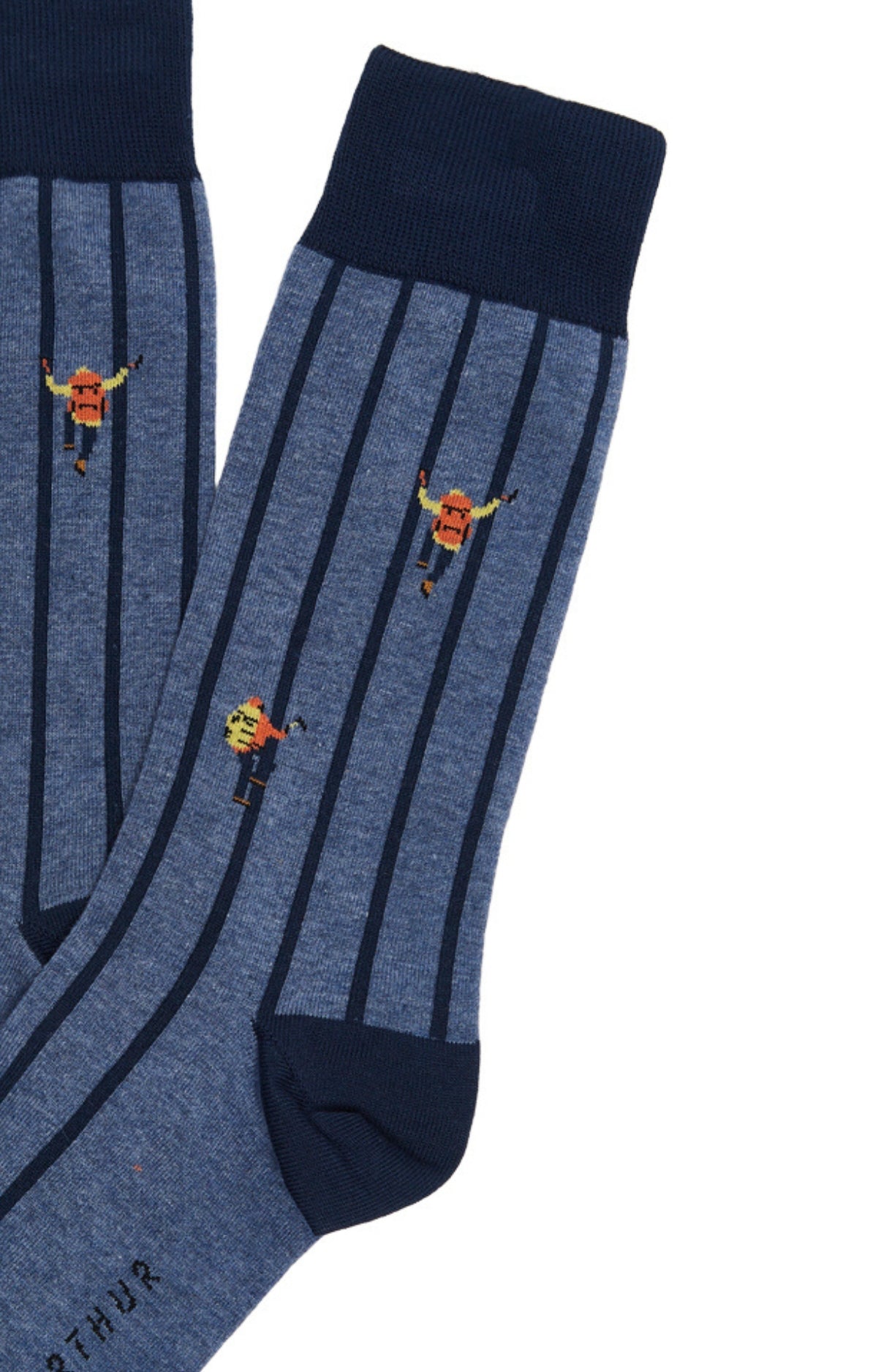 arthur-bob-everest-chaussettes-coton-bio-bleu-40-46 image 2