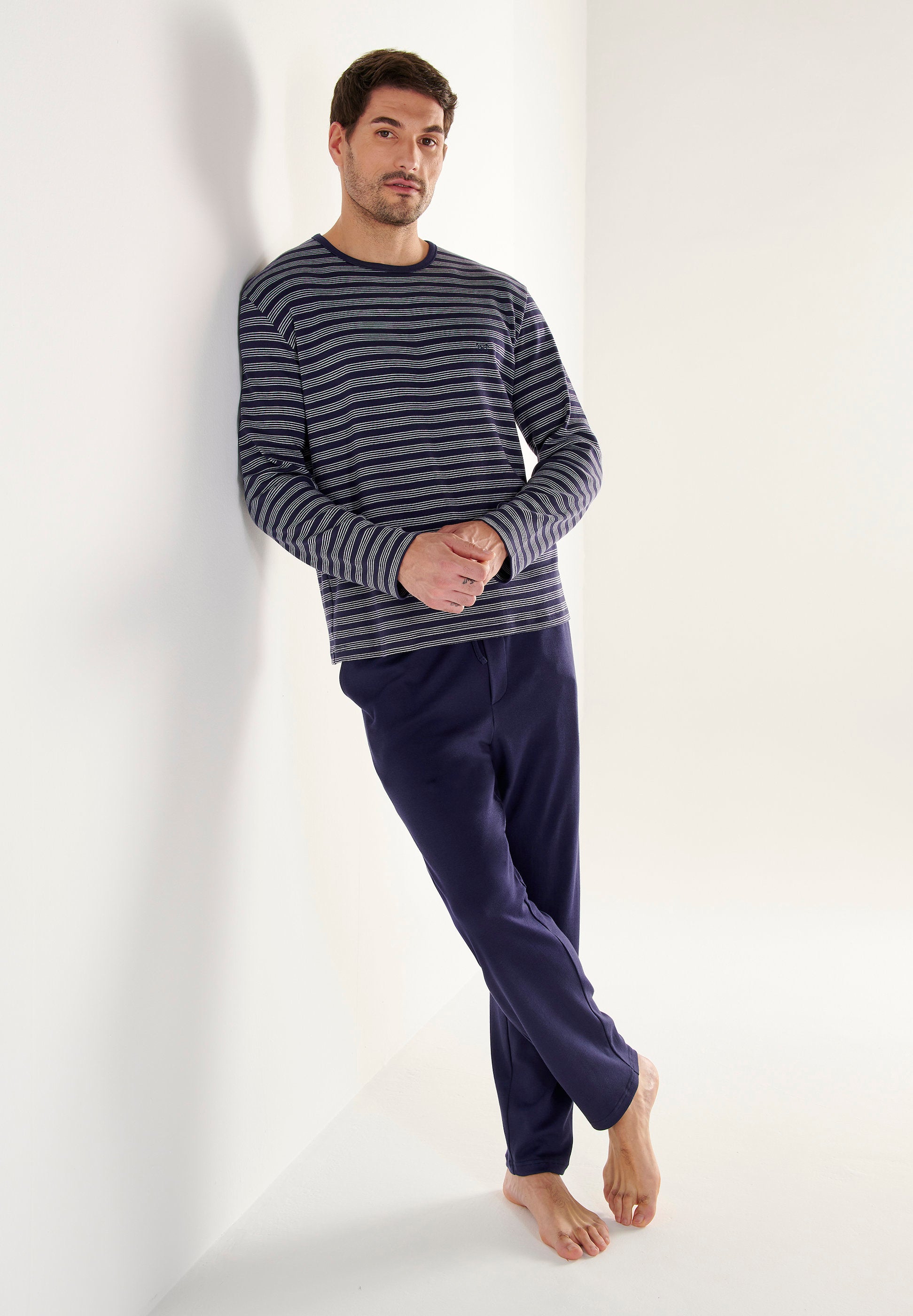 hom-modal-comfort-freedom-pyjama-homme-ray-coton image 4