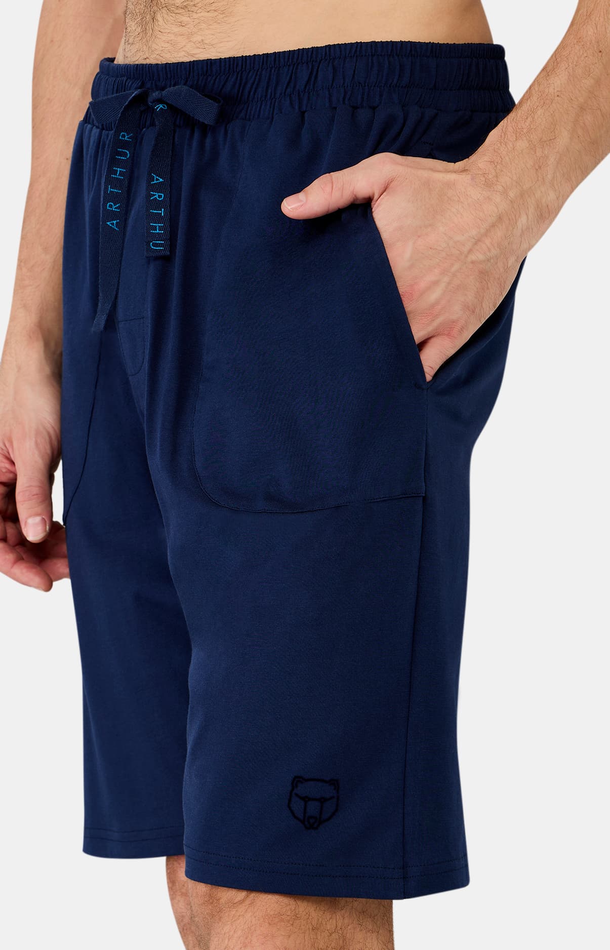 arthur-bob-short-coton-bio-marine-homewear image 2
