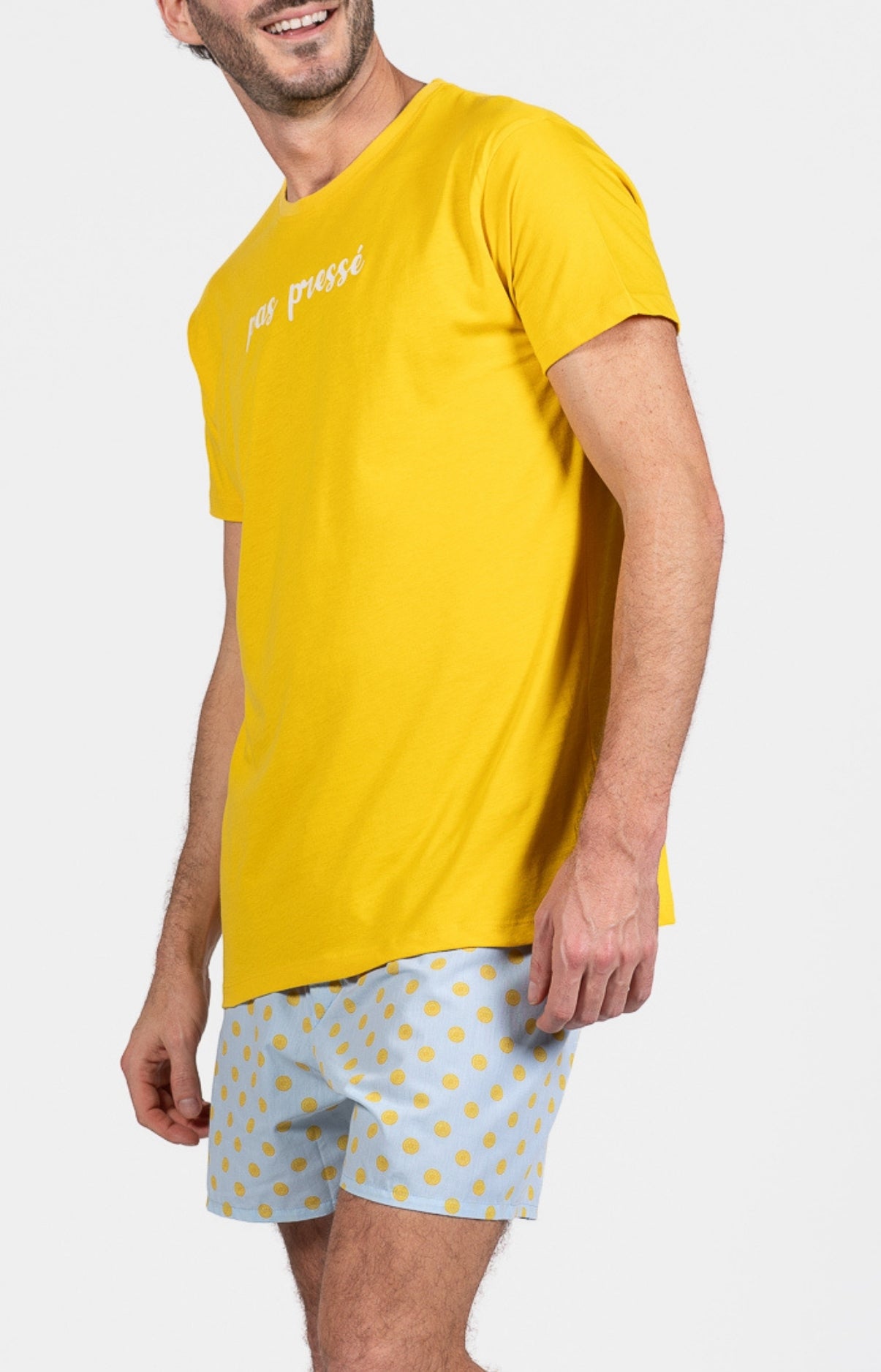 arthur-bob-pyjam-ricain-lemon-pyjama-homme-coton-ciel image 1
