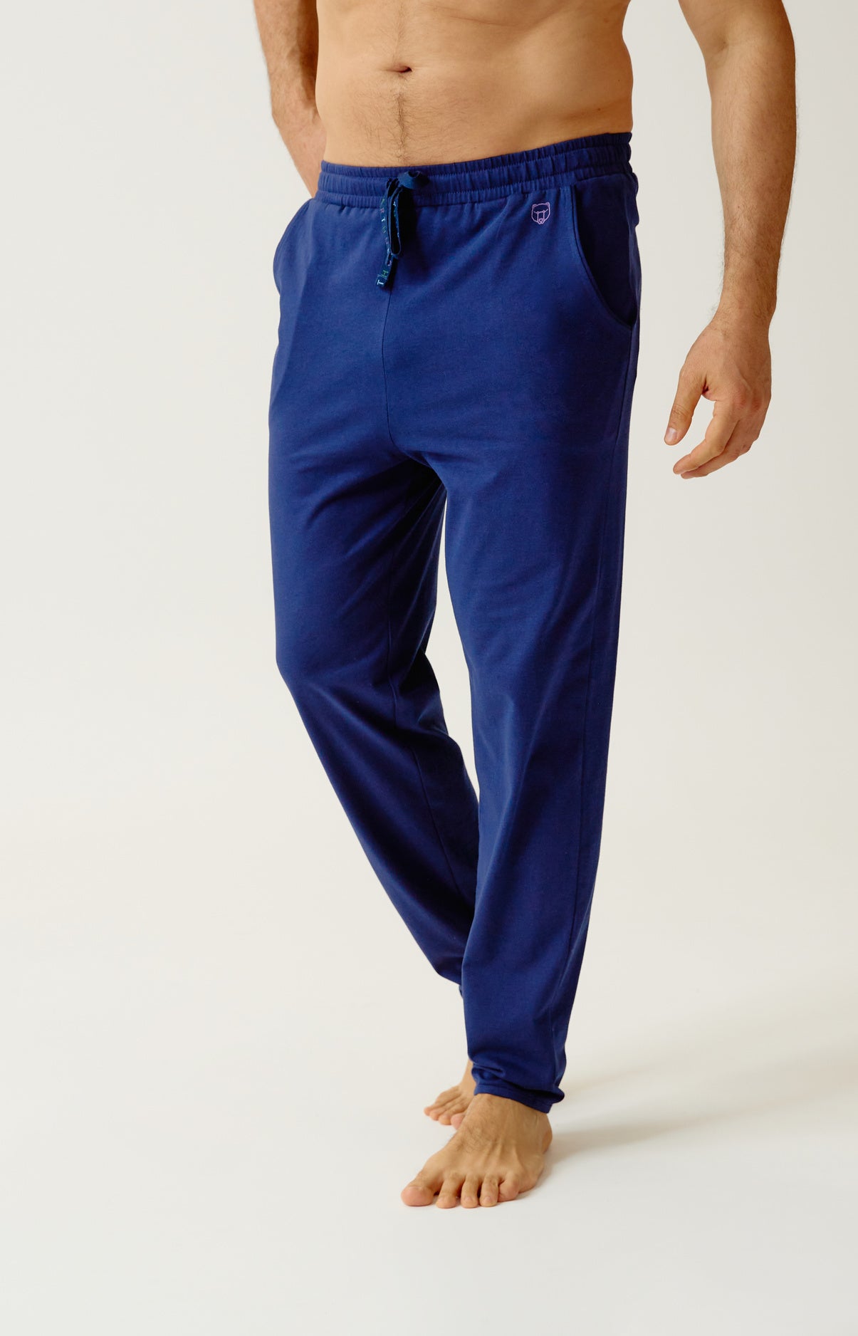 arthur-minuit-pantalon-pyjama-jersey-coton-marine image 2