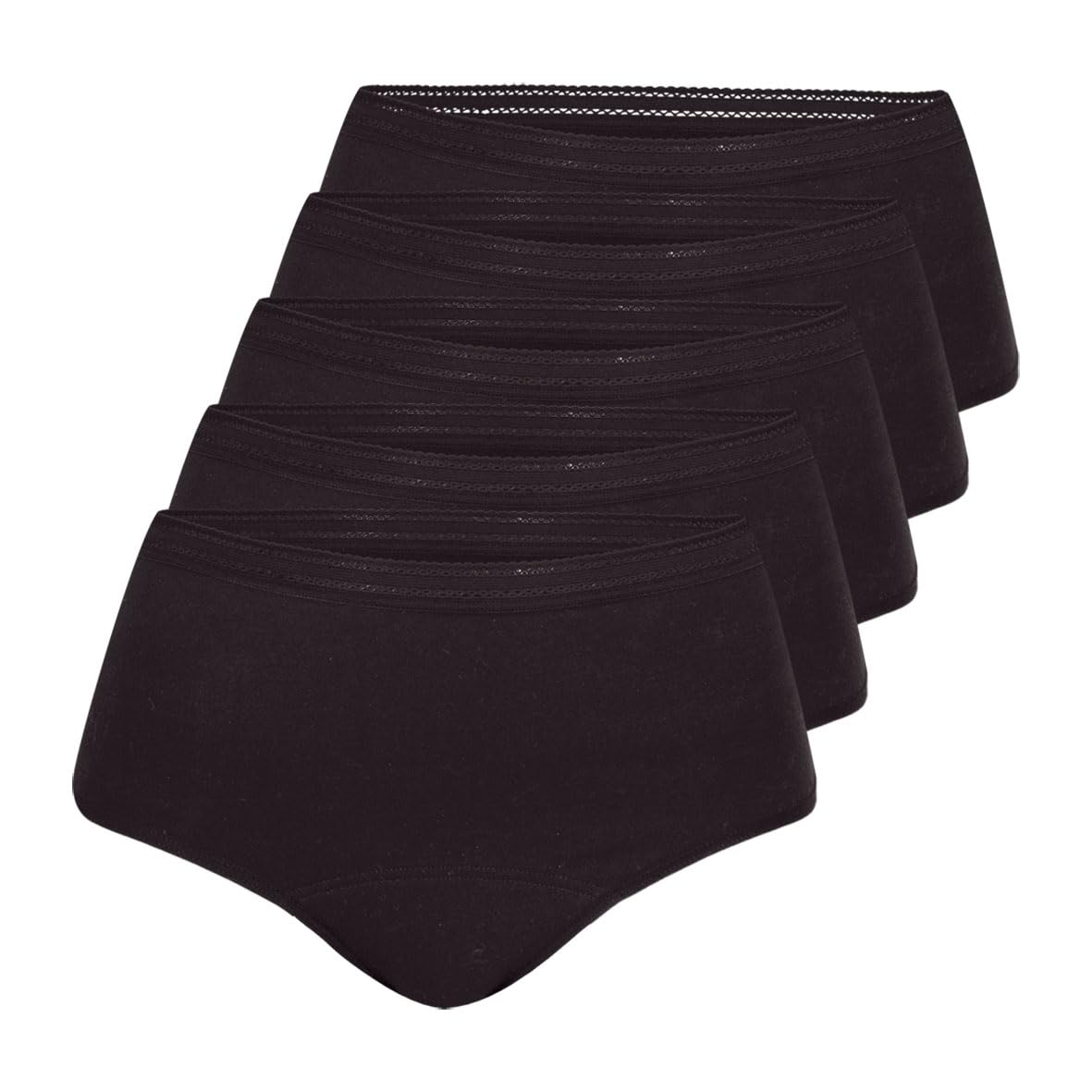 athena-dailyz-lot-5-slips-menstruels-taille-haute-s-noir image 1