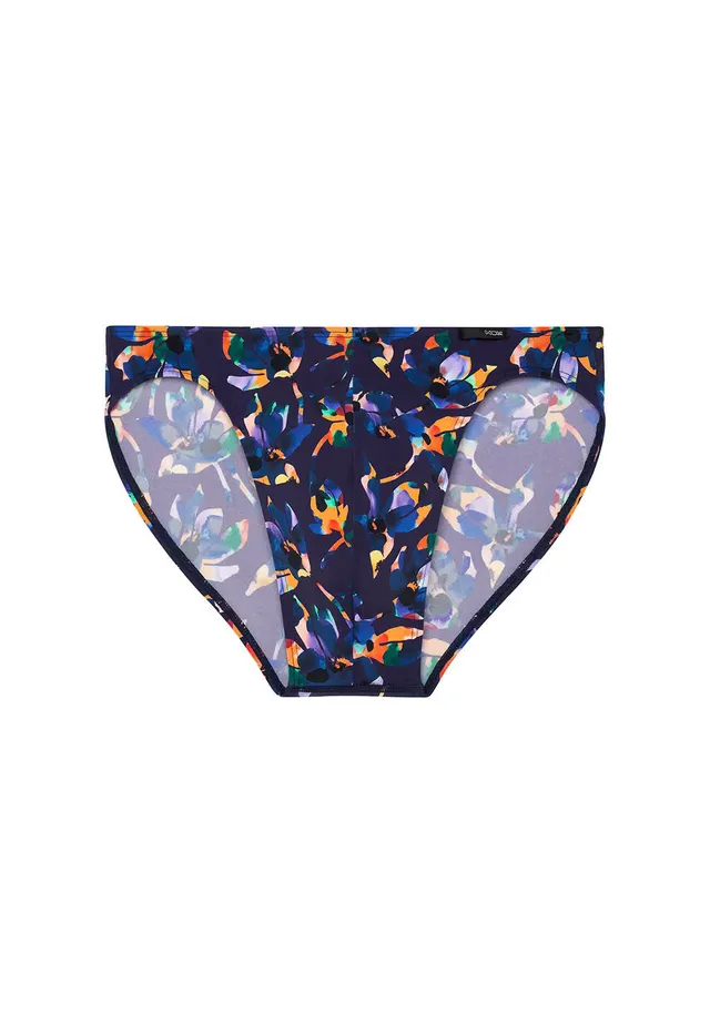 hom-funky-styles-micro-slip-imprim-noir-fleurs-microfibre image 1