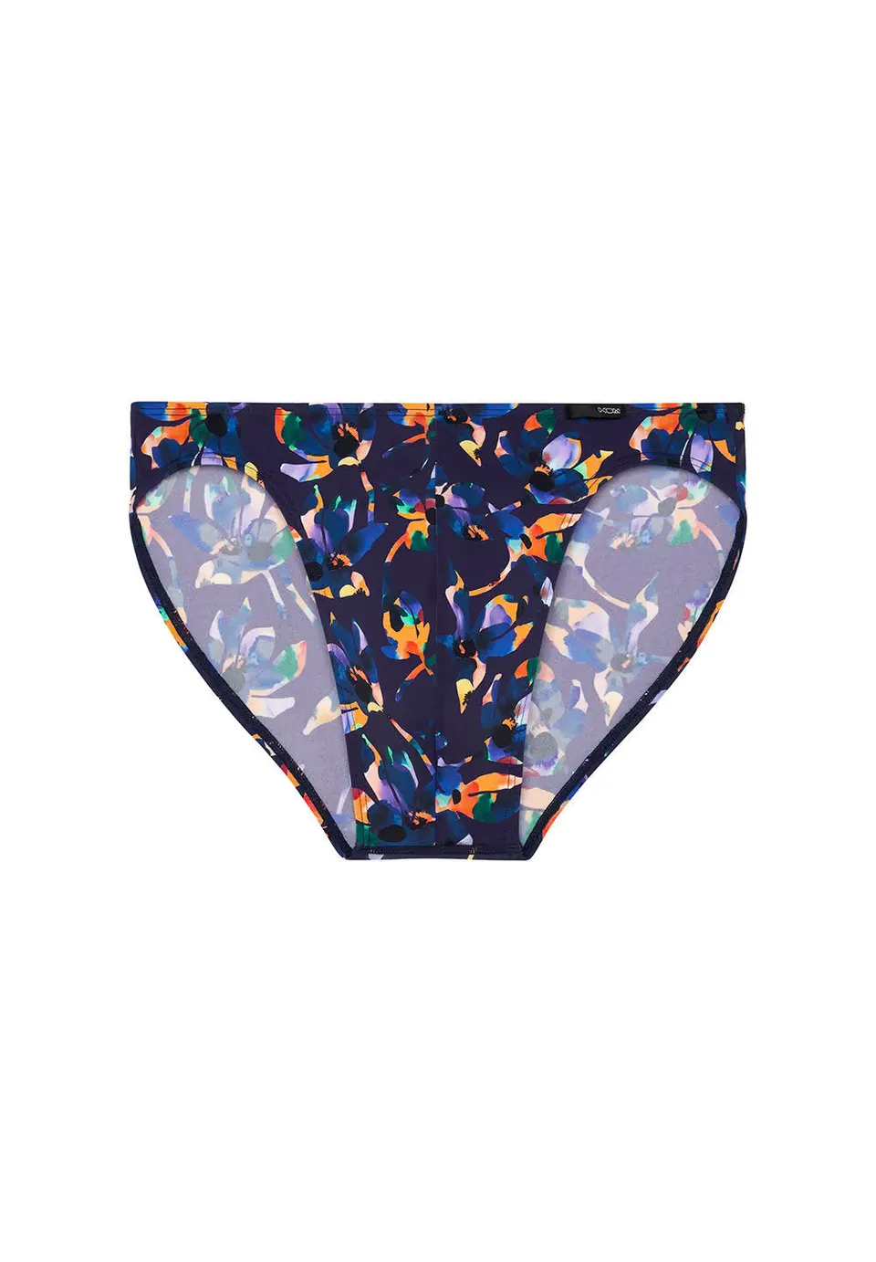 hom-funky-styles-micro-slip-imprim-noir-fleurs-microfibre image 1