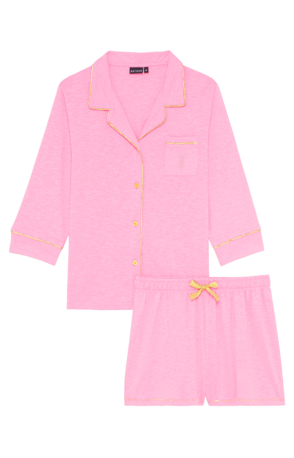arthur-bob-pyjama-court-boutonn-candy-polyester-coton-femme image 3
