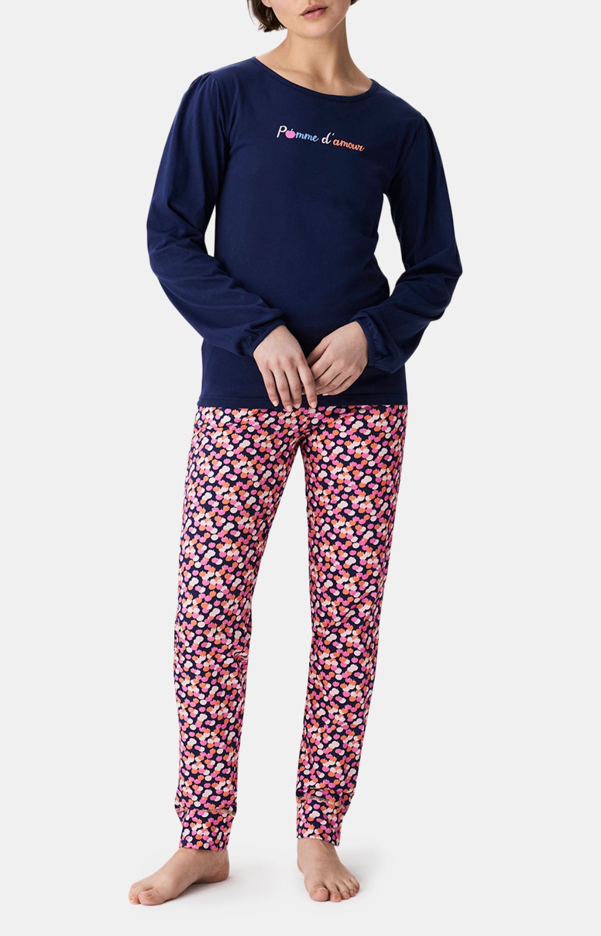 arthur-bob-pommes-pyjama-femme-multicolore-coton-bio image 4