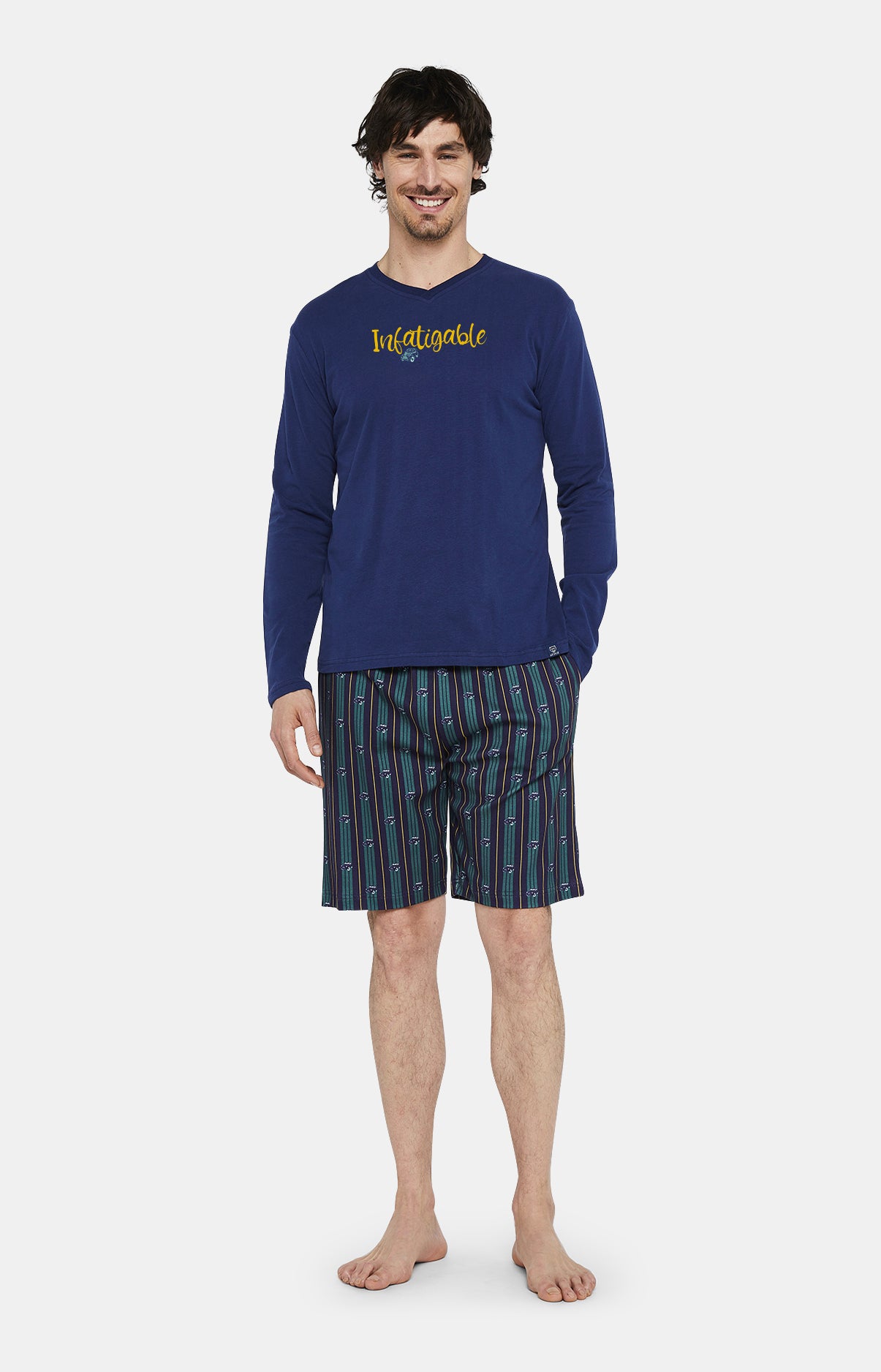 arthur-bob-pyjashort-2cv-infatiguable-pyjama-marine image 1