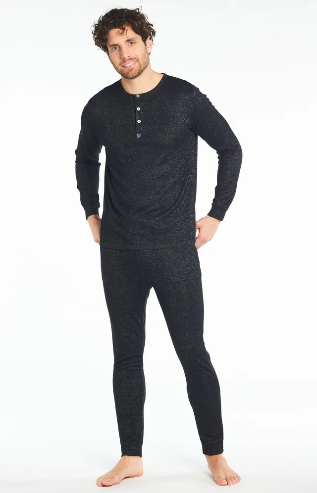 arthur-bob-uni-pyjama-long-homme-anthracite-coton image 1