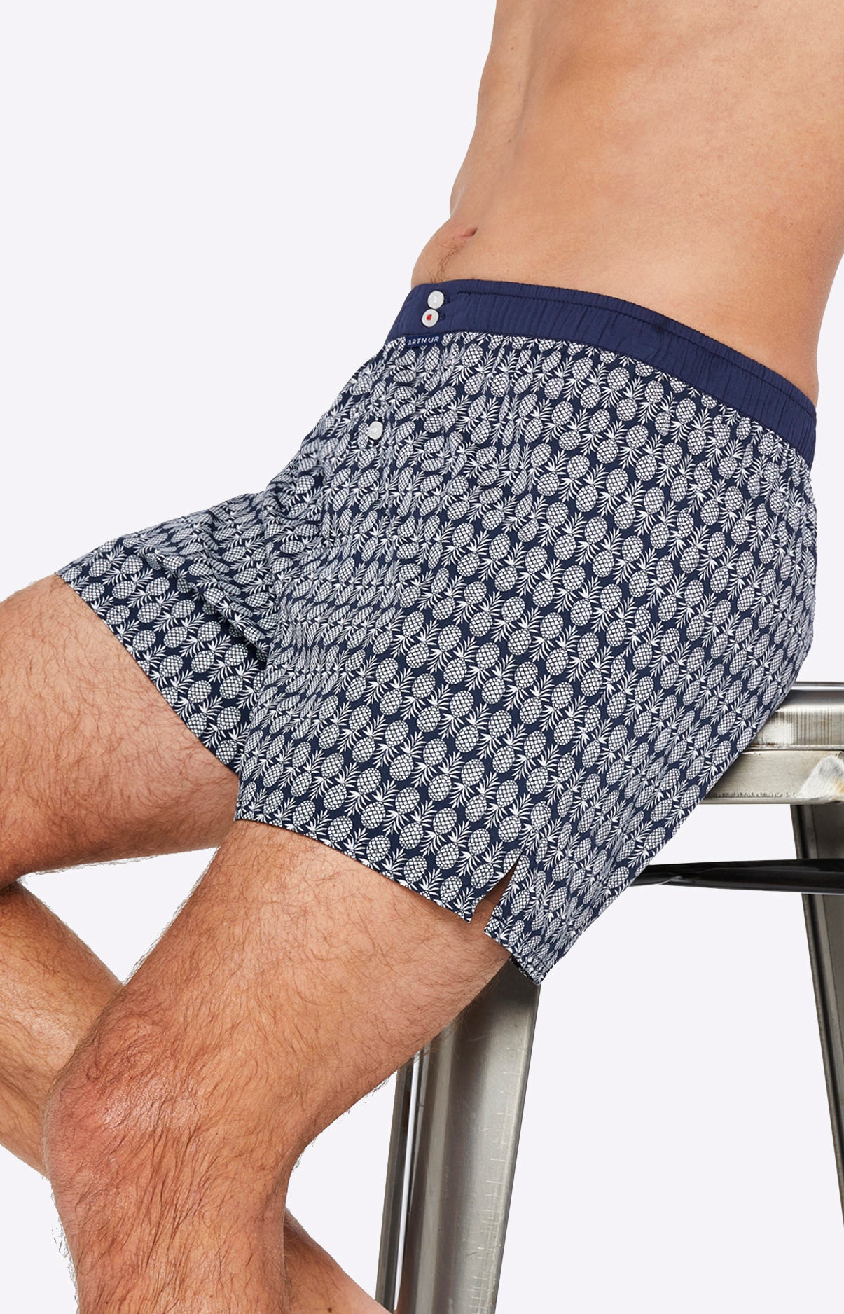 arthur-le-club-n-788-calecon-homme-marine-coton image 5