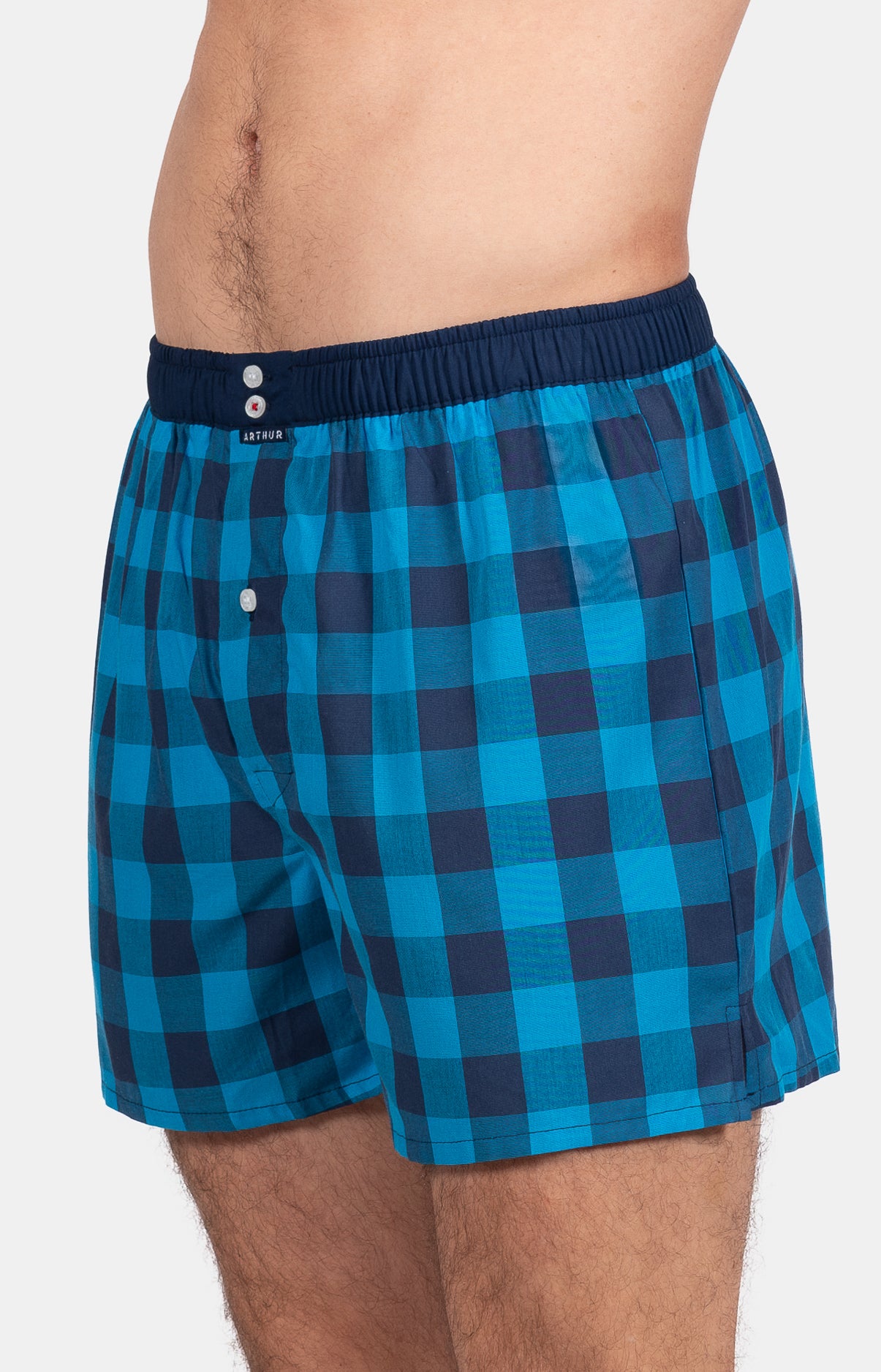 arthur-le-club-n-1133-cale-on-homme-turquoise-coton-bio image 5