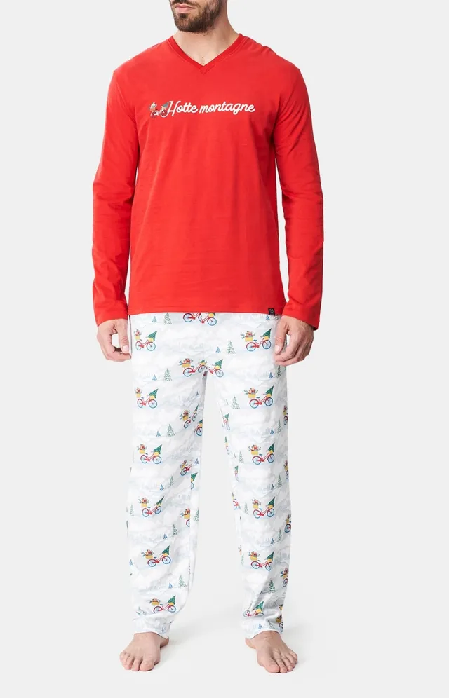 arthur-bob-hotte-montagne-pyjama-blanc-coton-bio image 1