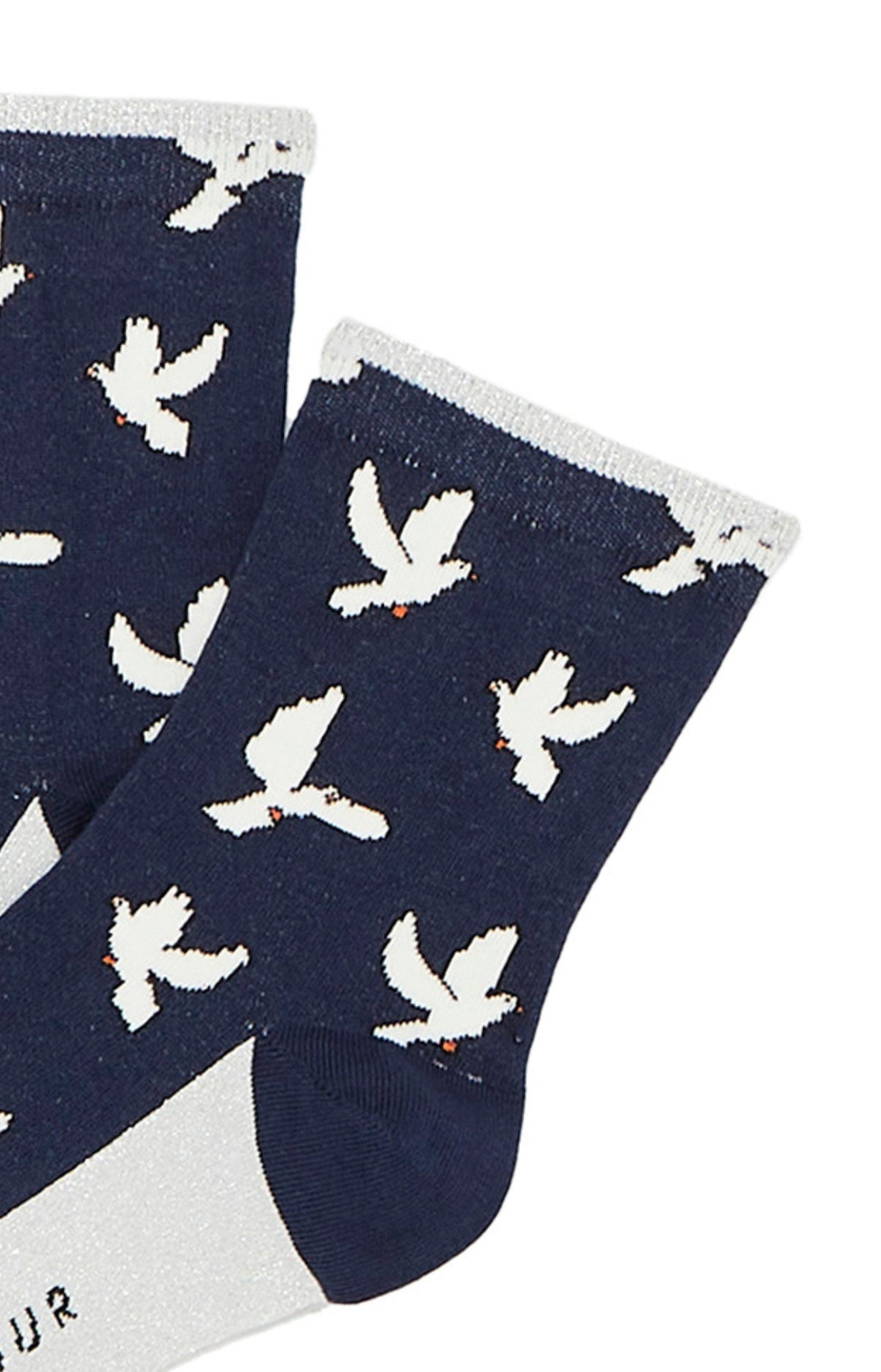 arthur-bob-colombes-chaussettes-femme-marine-36-40-lurex image 2