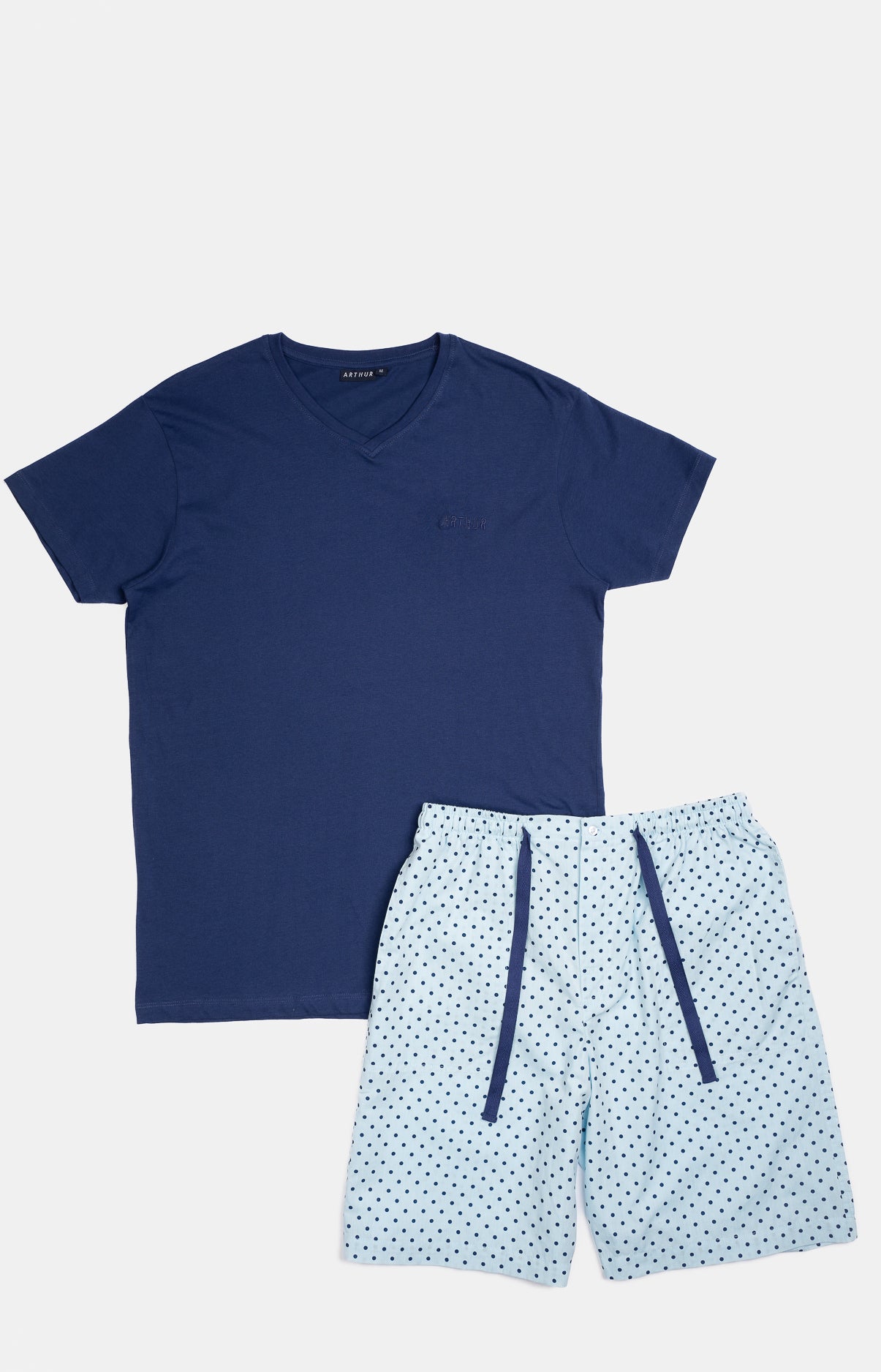arthur-bob-pyjashort-pois-pyjama-ciel-coton image 3