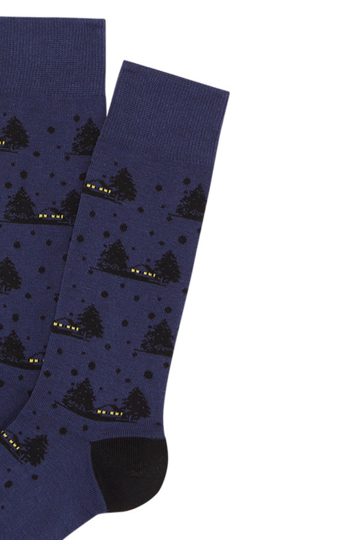 arthur-bob-nuit-d-hiver-chaussettes-marine-coton-bio image 2