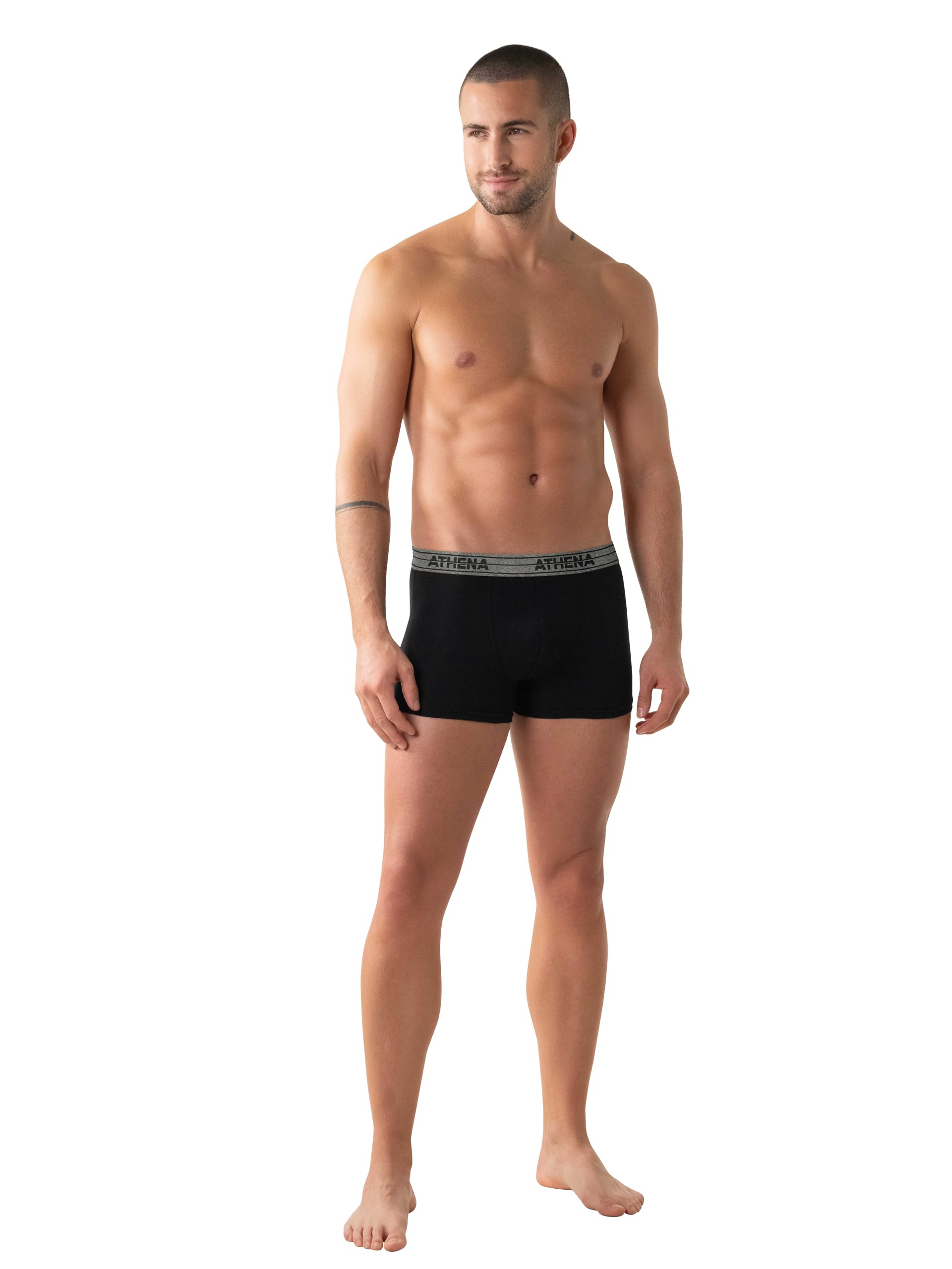 athena-ecopack-boxer-homme-m-lot-de-4-coton-stretch image 5