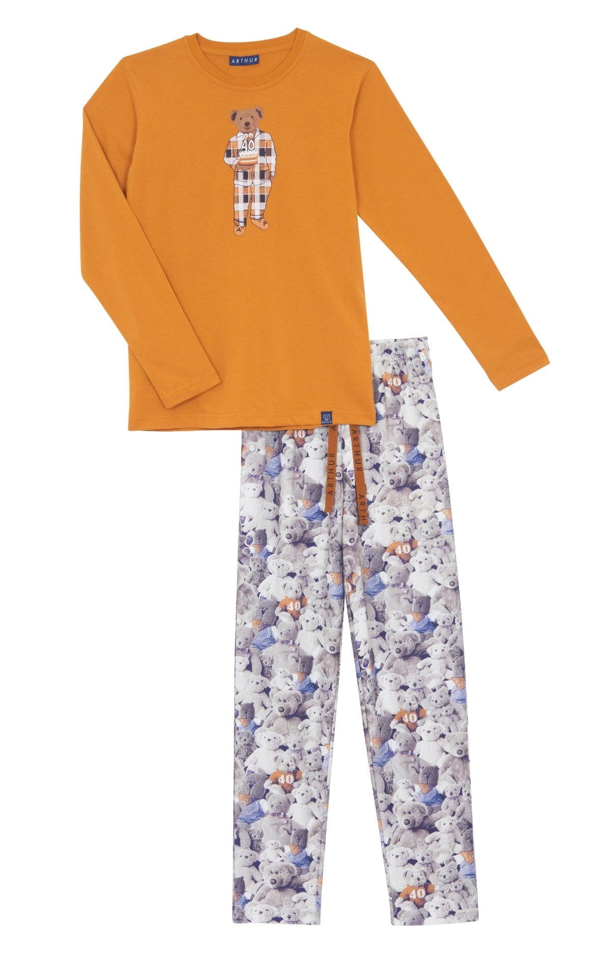 arthur-bob-happy-40-pyjama-enfant-coton-noisette image 3