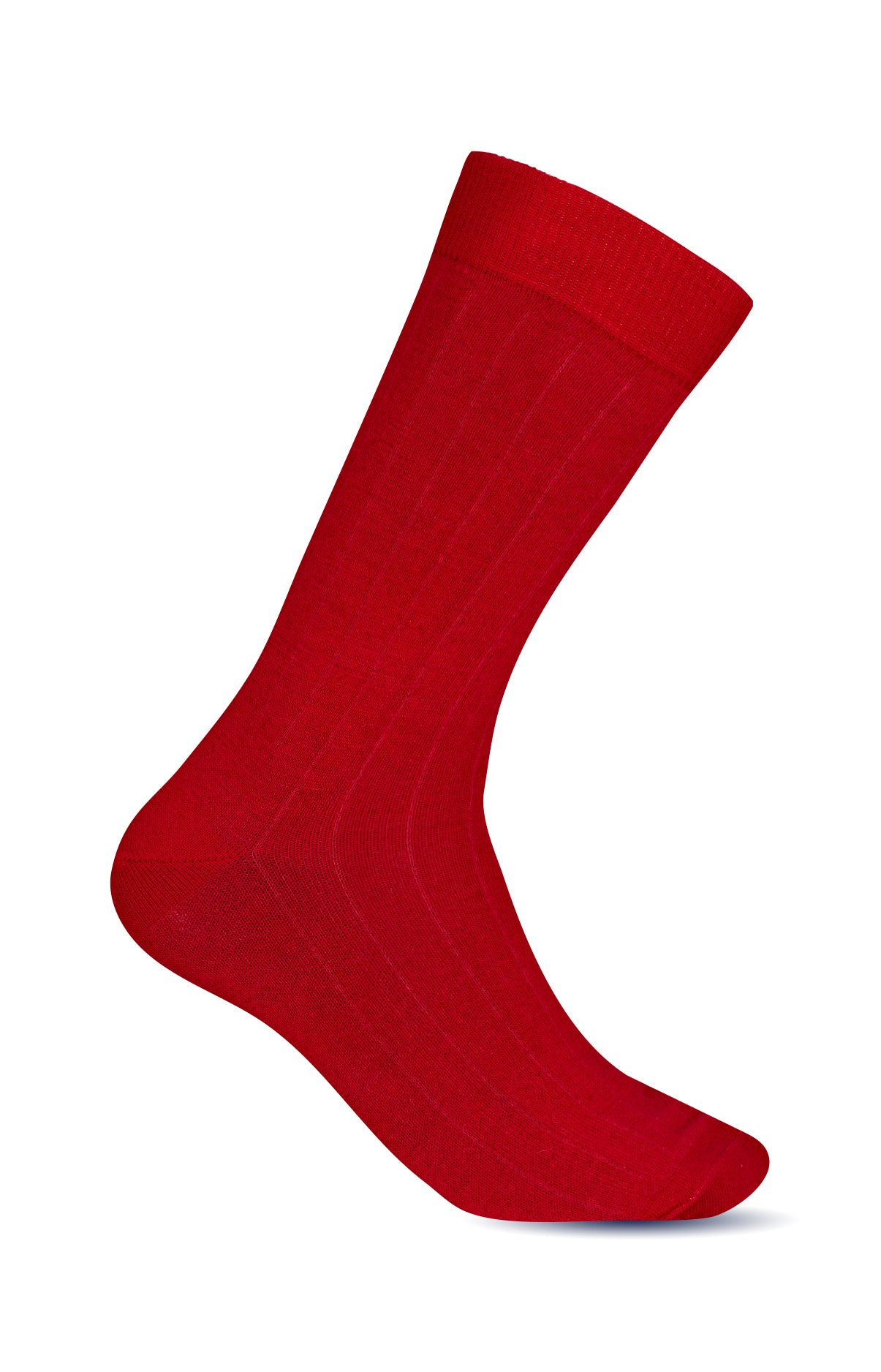 arthur-bob-chaussettes-homme-laine-cachemire-rouge image 1