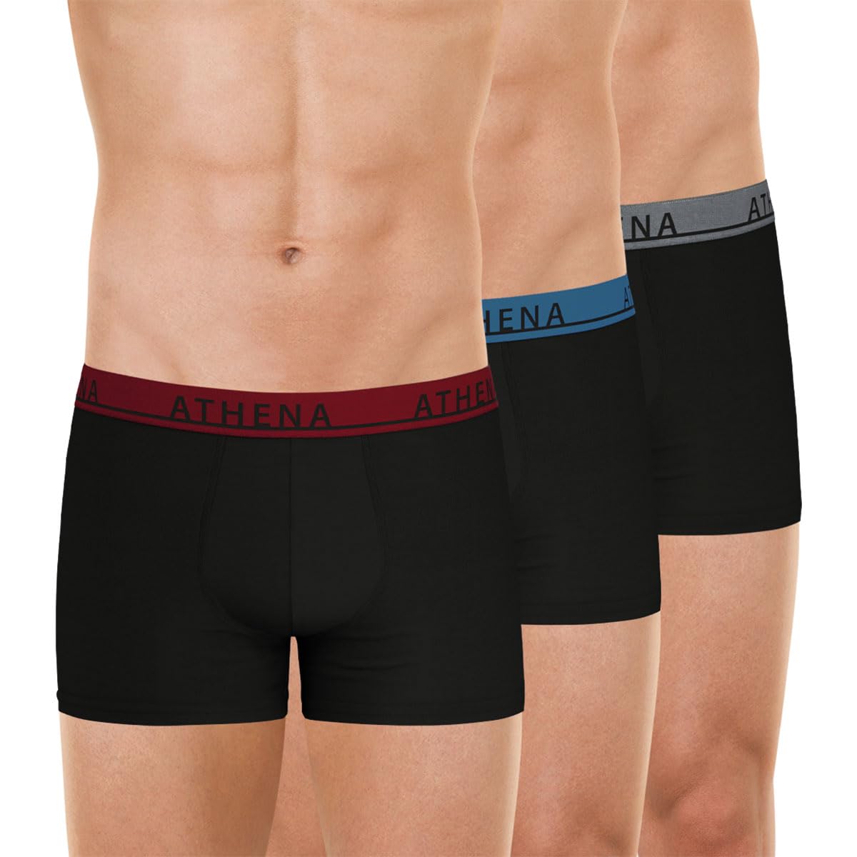 athena-easy-color-lot-3-boxers-homme-coton-noir image 5