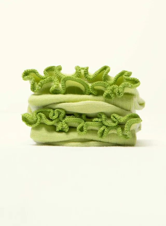 archiduchesse-fantaisie-collerettes-vert-chaussettes-36-41 image 1