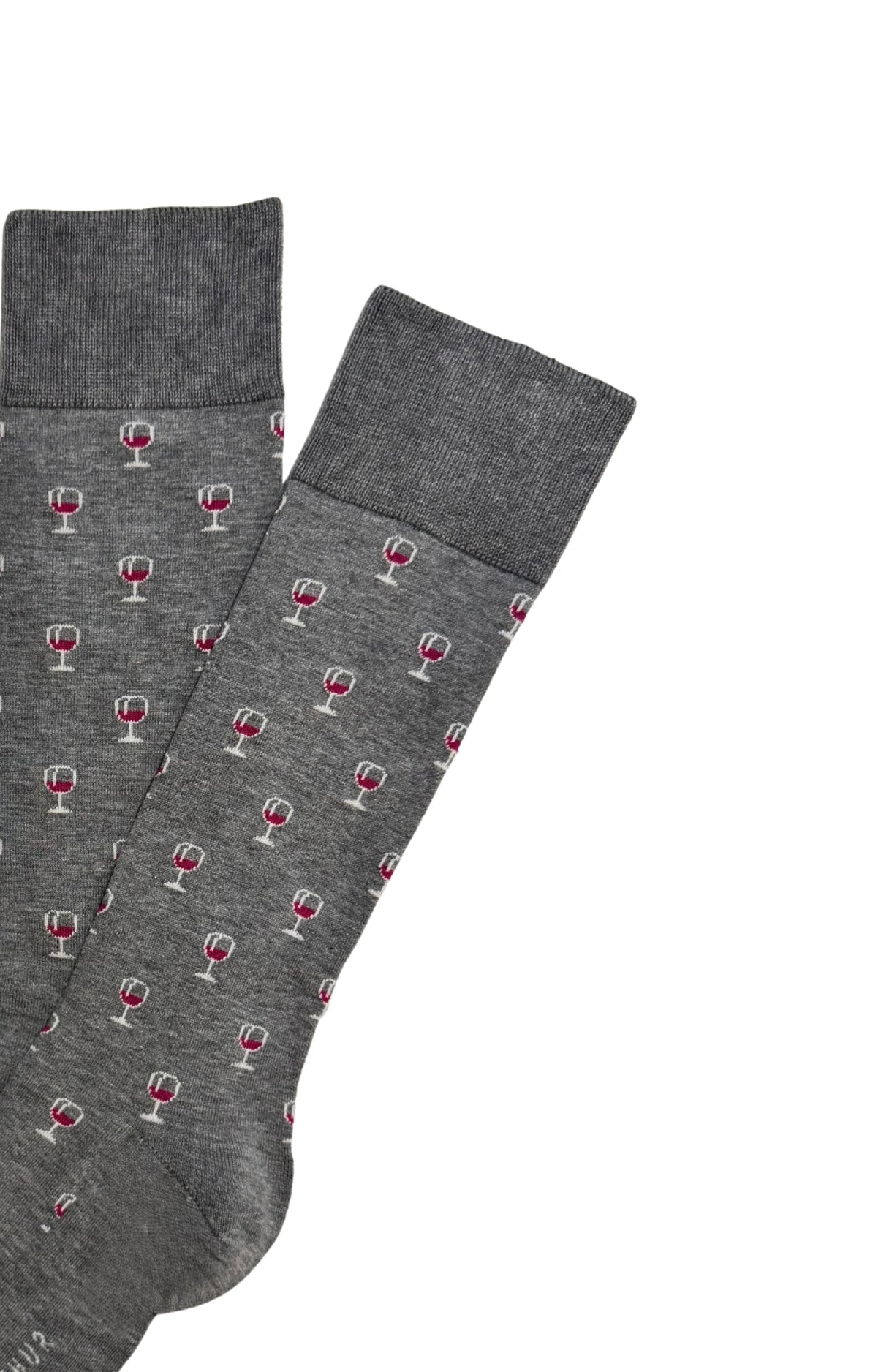 arthur-bob-chaussettes-coton-wine-gris-40-46 image 2