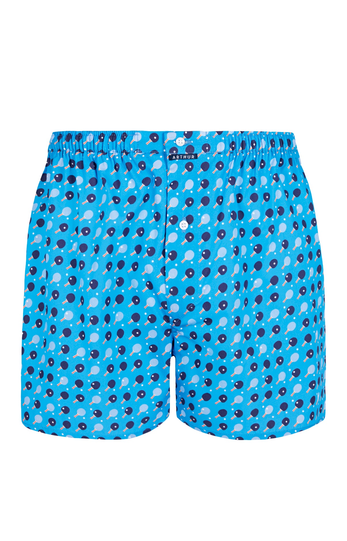 arthur-le-club-cale-on-classique-ping-pong-homme-bleu-coton-bio image 3