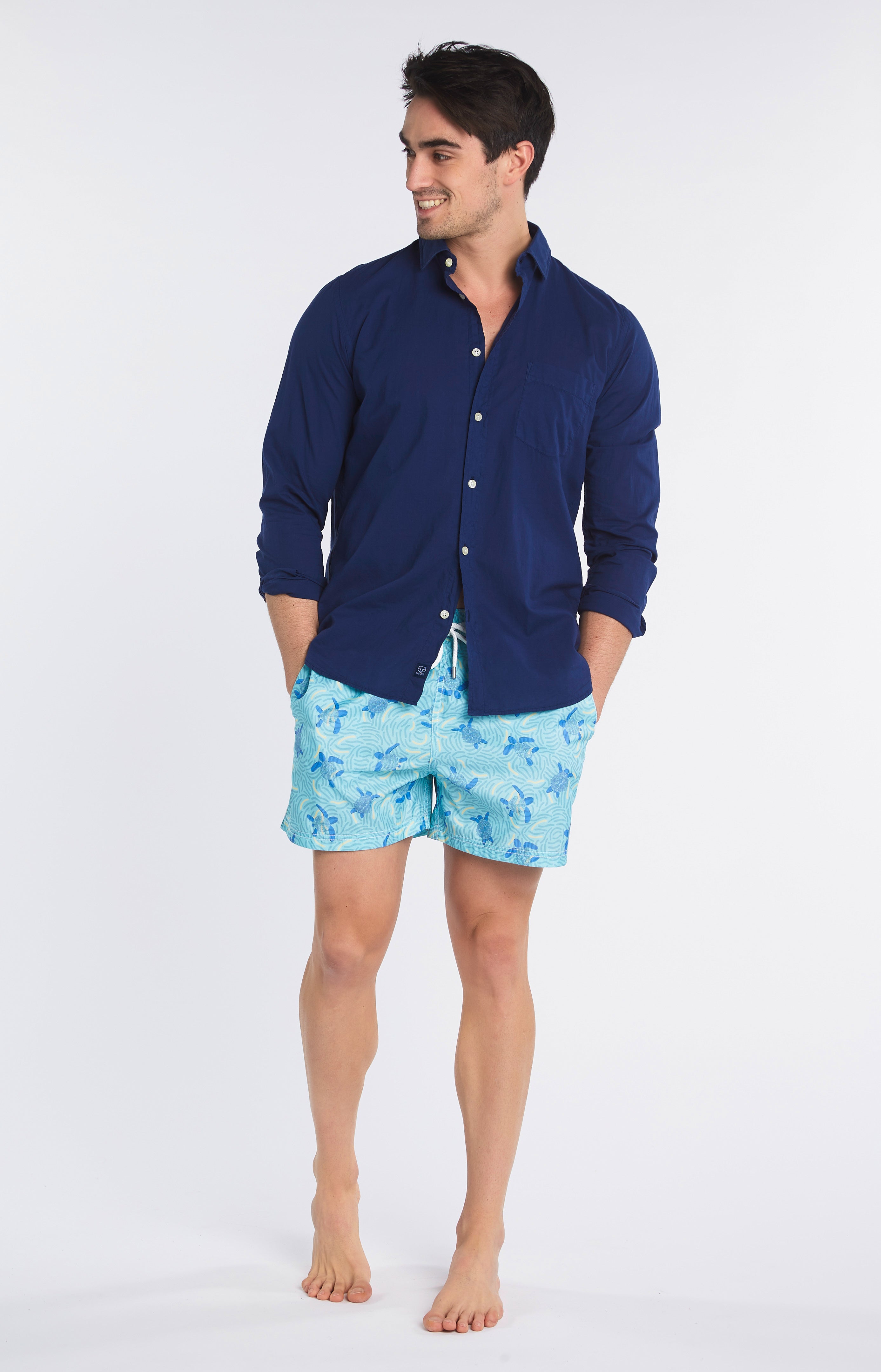 arthur-bob-chemise-unie-marine-homme-coton-m image 6