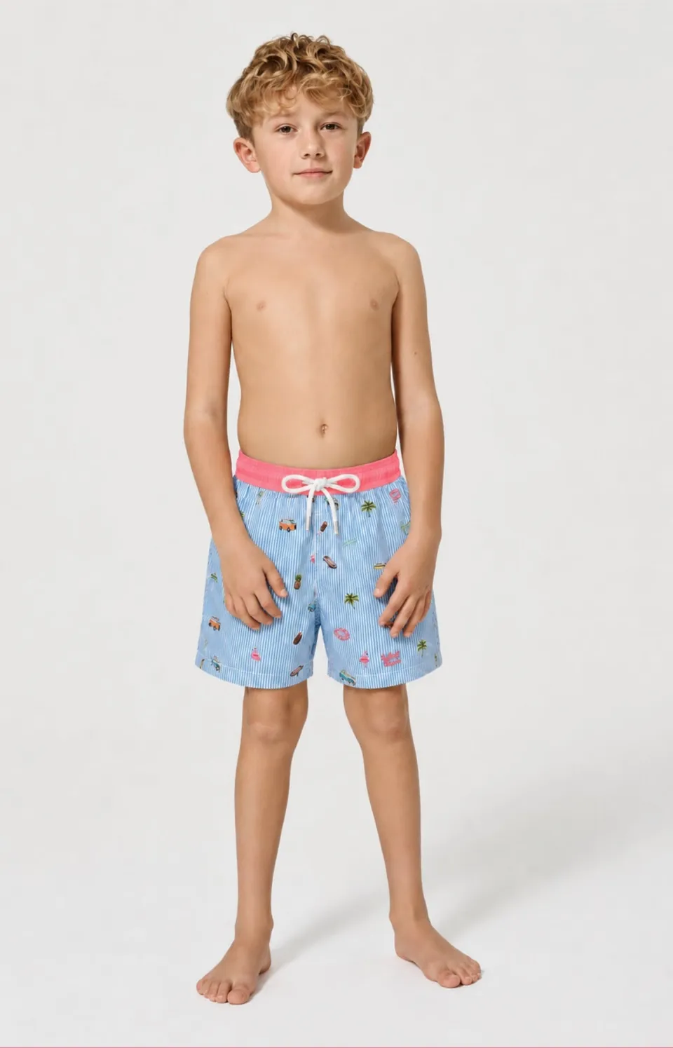 arthur-bob-californie-short-de-bain-enfant-bleu image 1