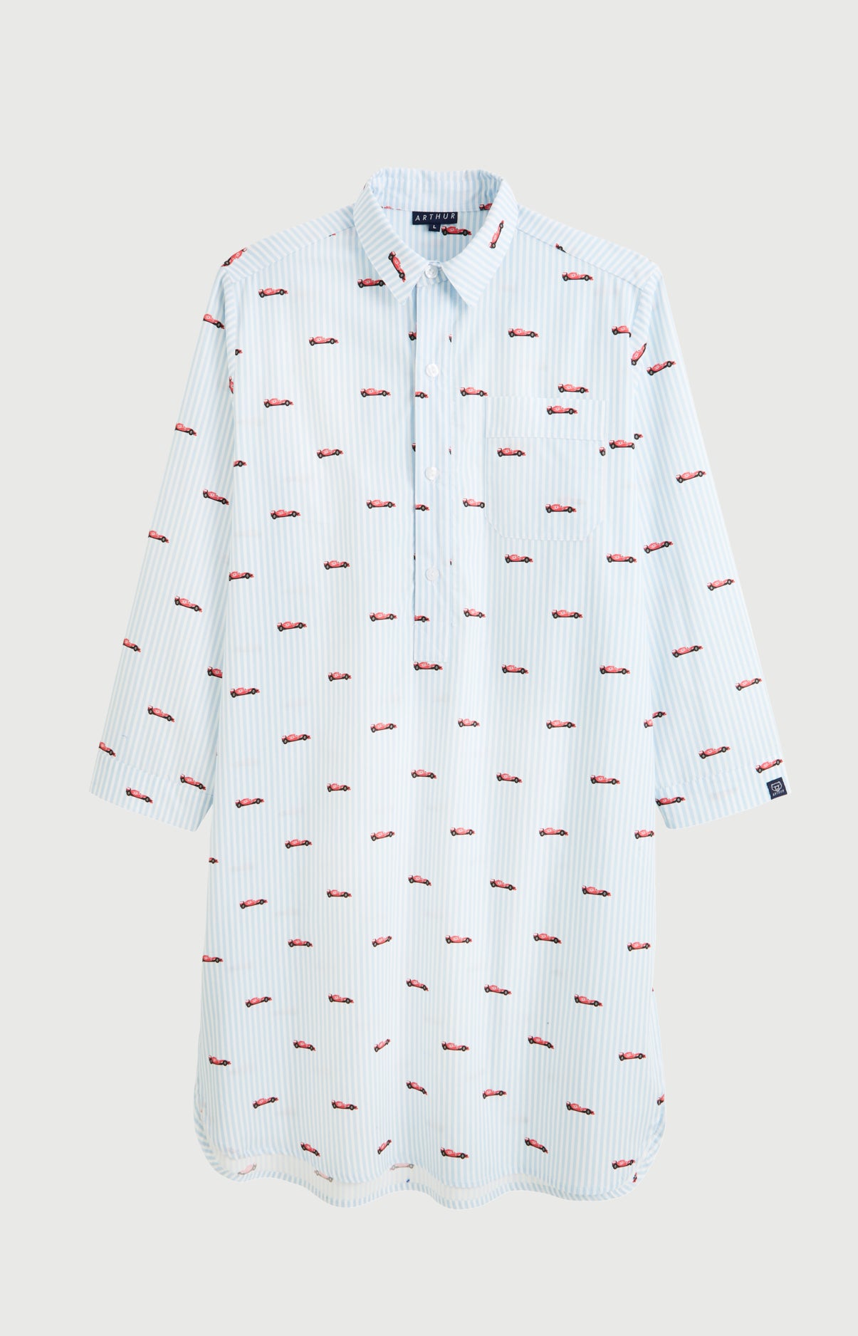 arthur-bob-chemise-de-nuit-grand-prix-ciel-coton-bio image 3