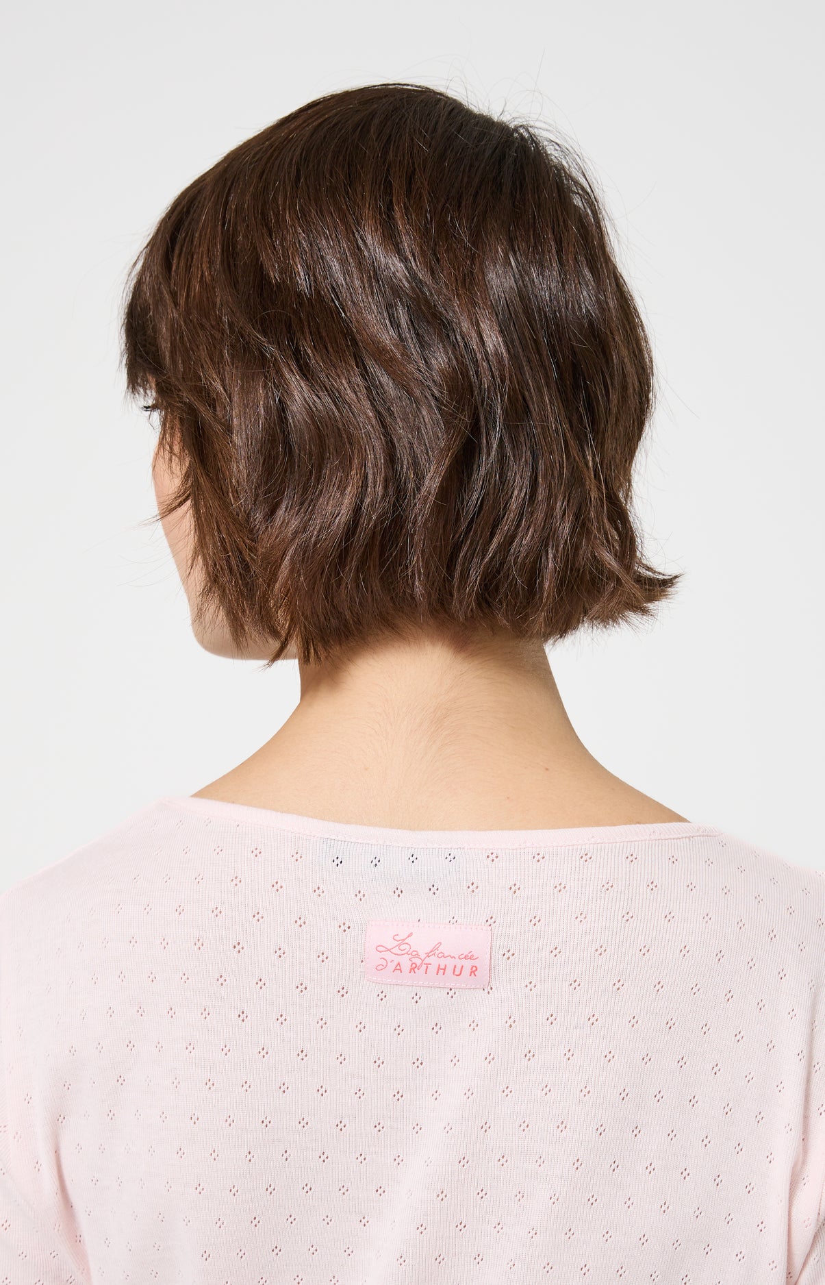 arthur-bob-kiss-tee-shirt-femme-coton-pointelle-nude image 6